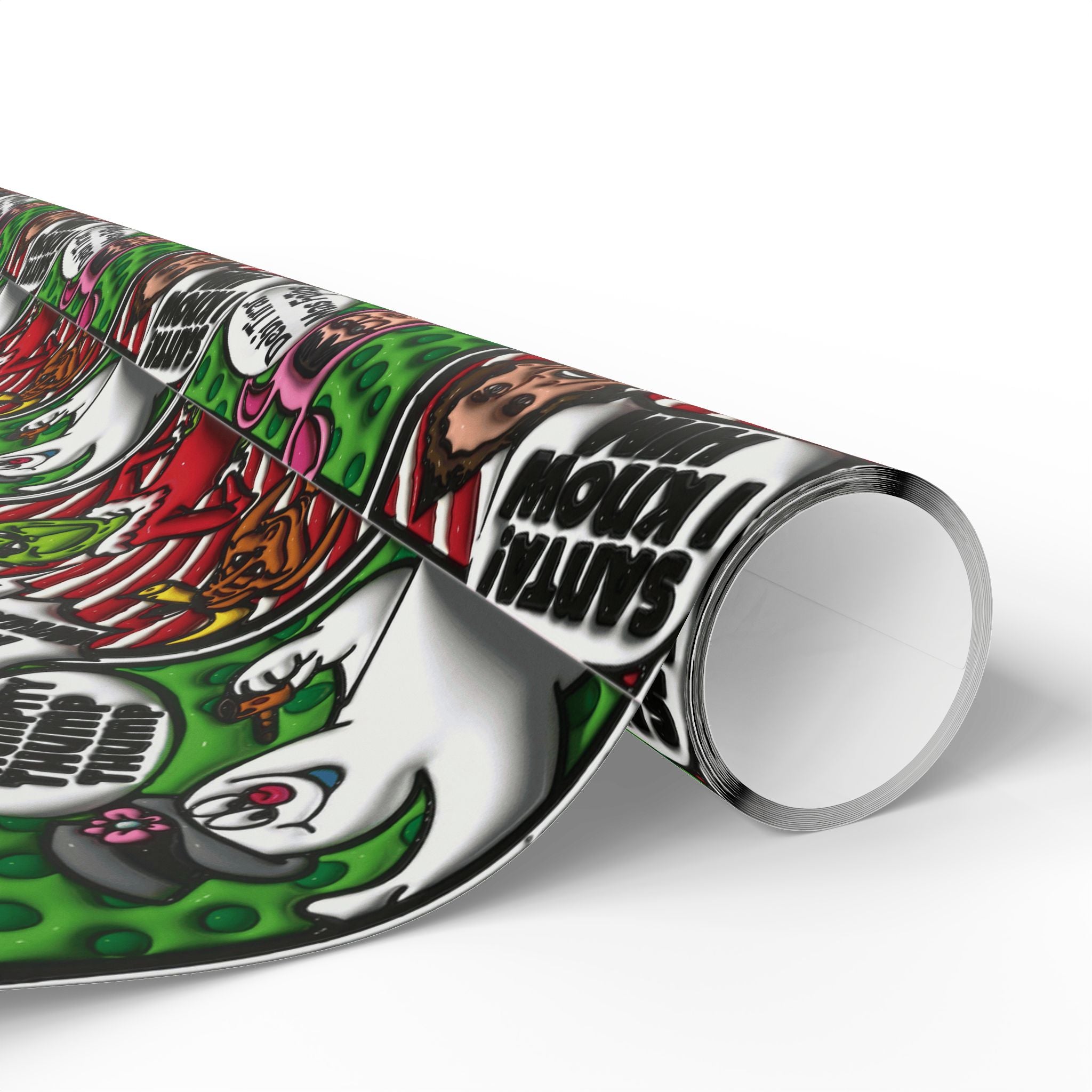 Christmas Wrapping Paper Roll — Santa’s Favorite Pattern Holiday Gift Wrap Puerto Rico Wrapping Paper – Cultural Gift Wrap | Boricua Heritage Design