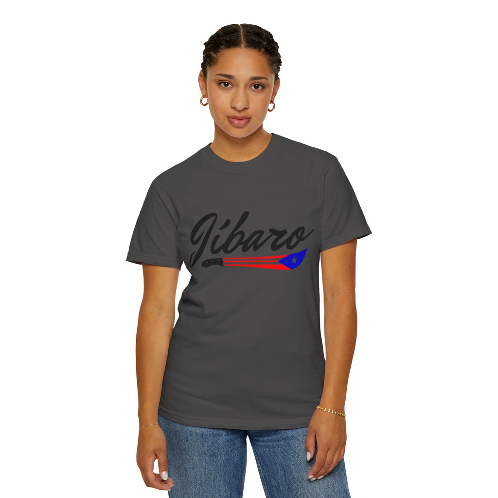 T-Shirt  "Jíbaro" Puerto Rican Heritage Tee (Back Machete  Sombrero de Paja Design) Puerto Rico’s Navidades