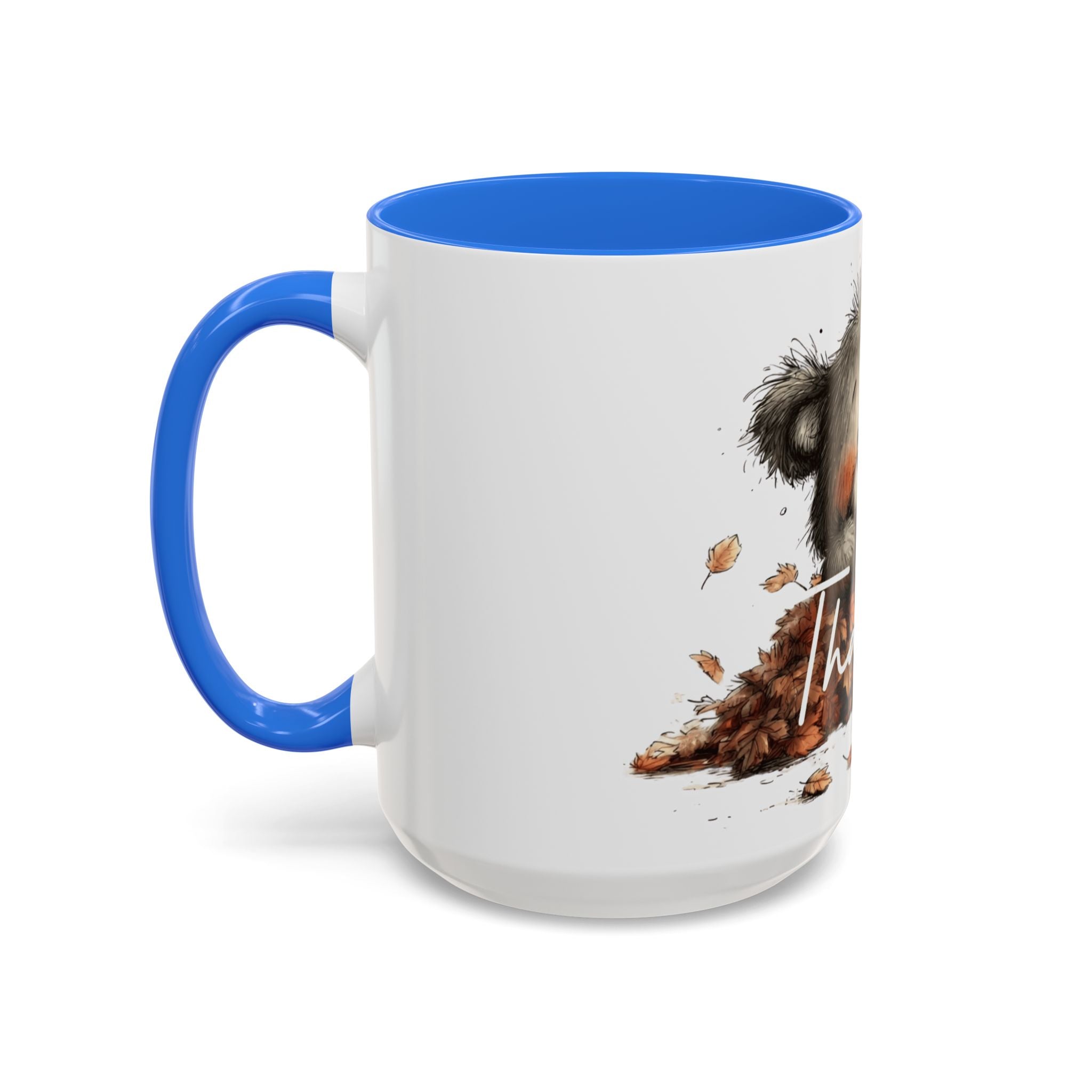 Thankful Bear Autumn Mug — Cute Fall Coffee Cup (11oz, 15oz)