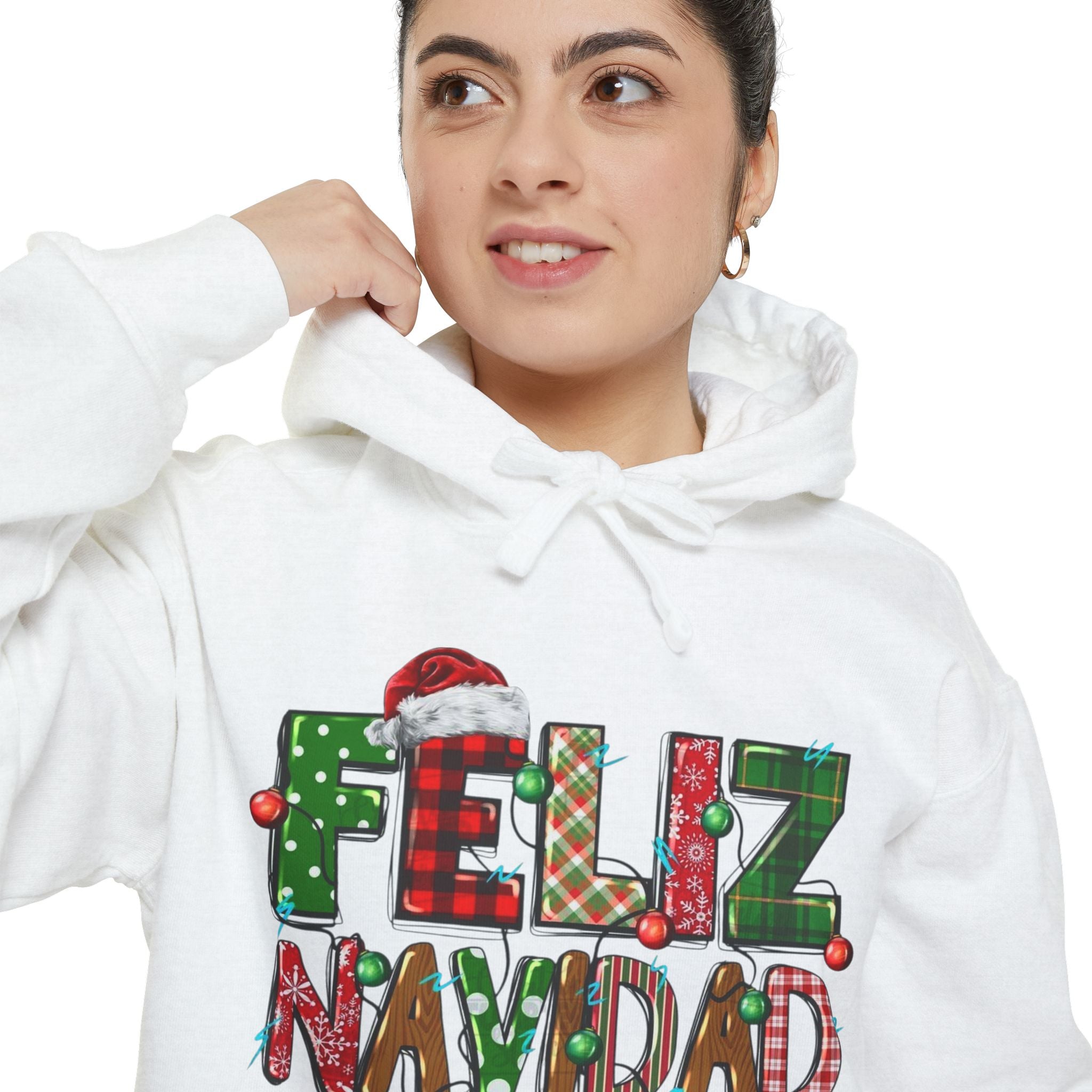 Feliz Navidad Holiday Hoodie  Festive Christmas Hoodie