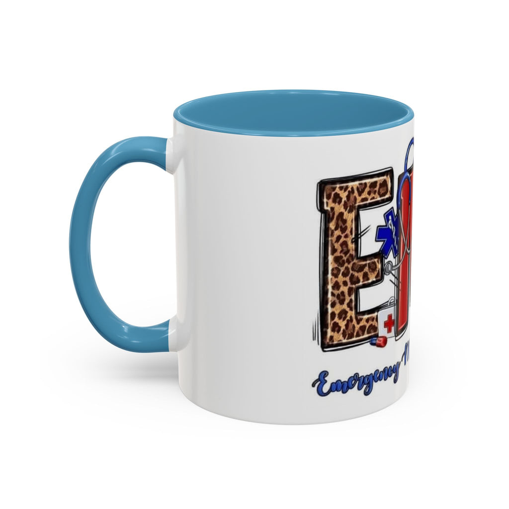 EMT Coffee Mug — Emergency Medical Technician Ambulance Stethoscope Design (11/15oz) Medical Christmas Mug
