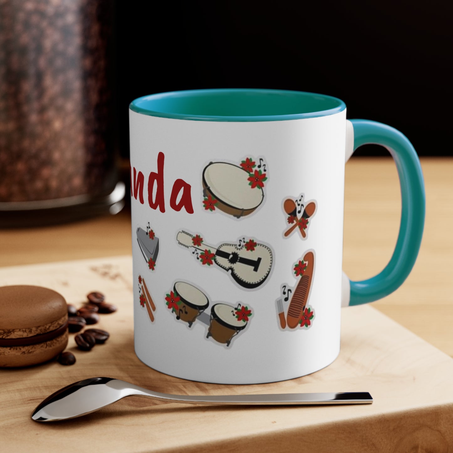 Puerto Rico  Festive Parranda Accent Mug - Perfect for Holiday Cheer