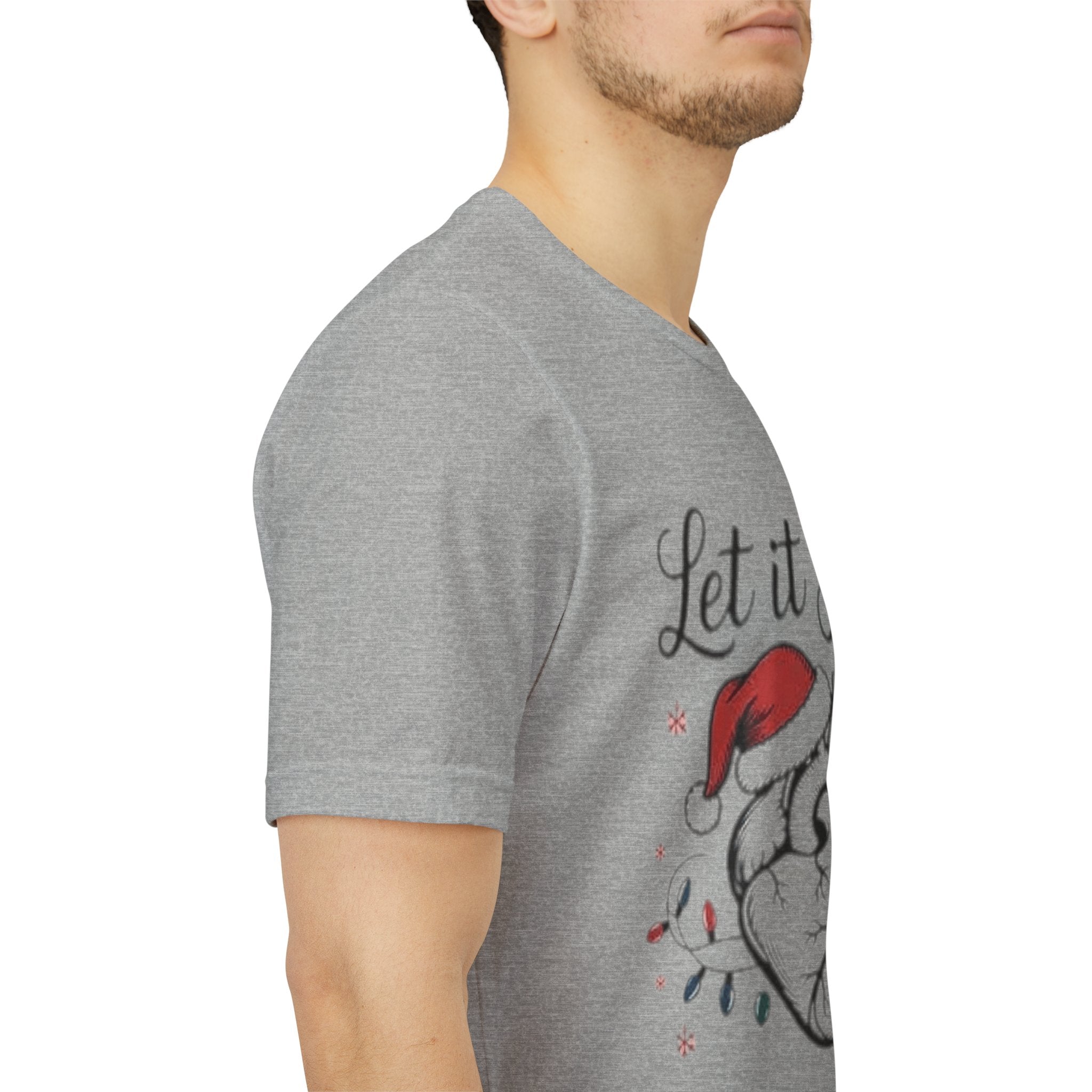 Let It Flow Heart Tee  Christmas Anatomical Heart Shirt