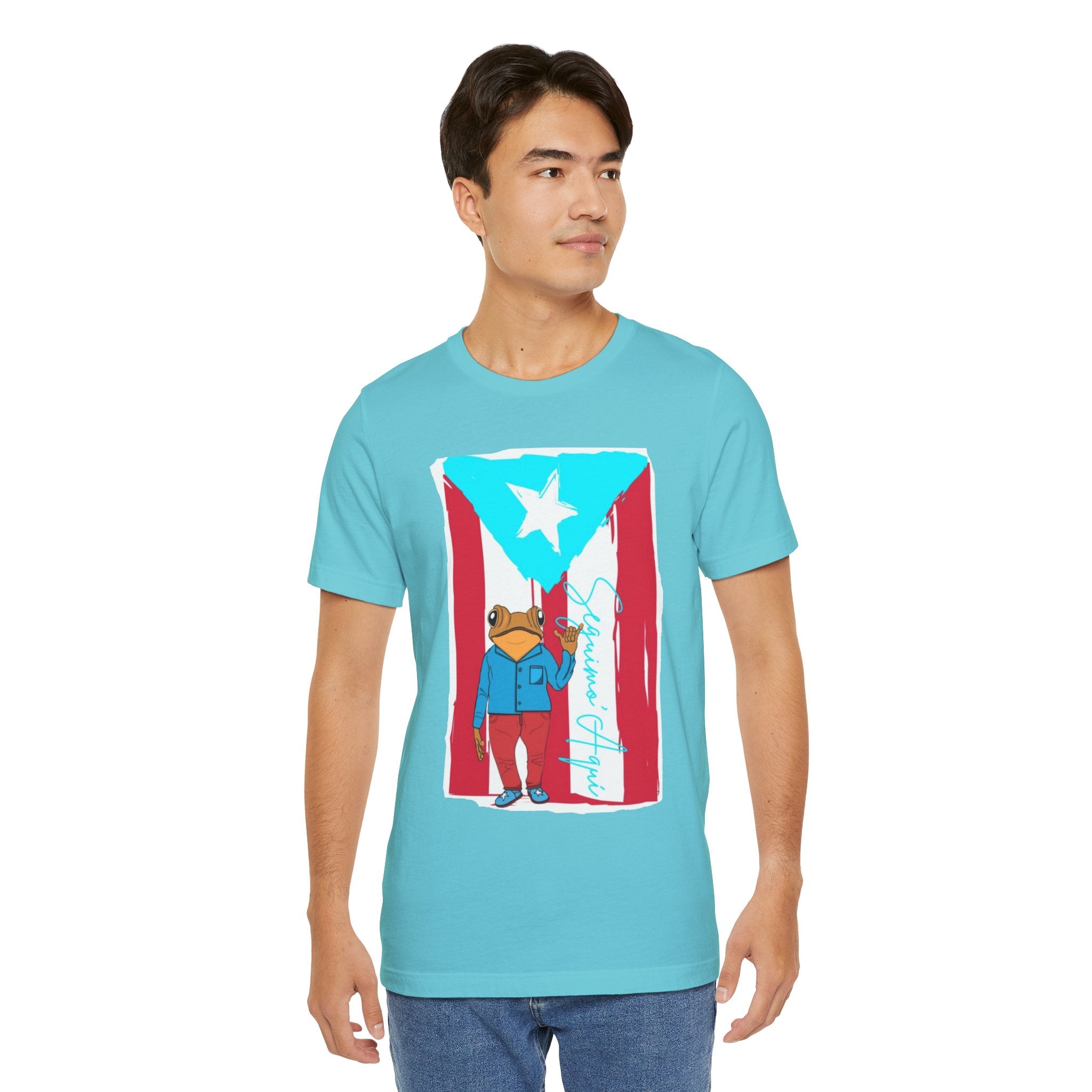 Puerto Rican Coqui Flag T‑Shirt  Boricua Pride Tee