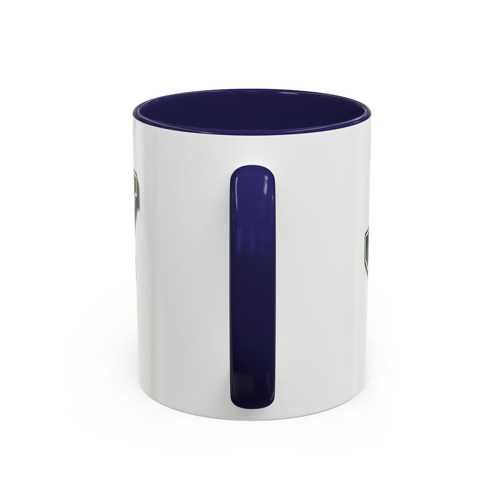 Holly Christmas Accent Coffee Mug — Green Plaid Holiday Gift (11/15oz)