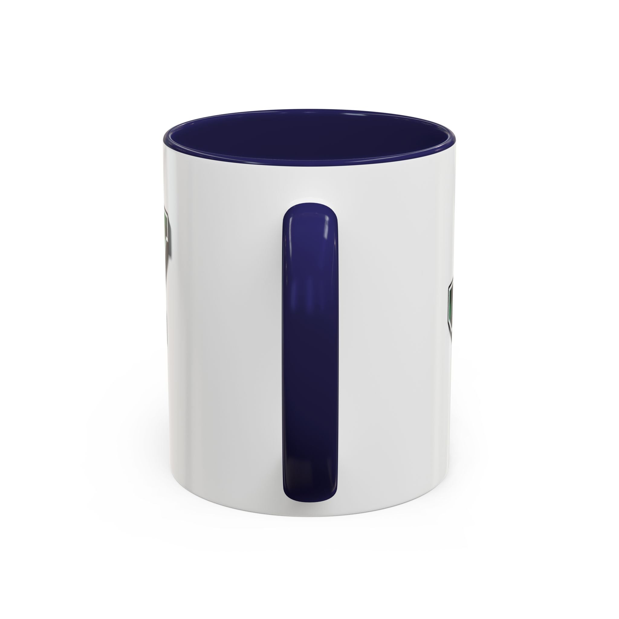 Holly Christmas Accent Coffee Mug — Green Plaid Holiday Gift (11/15oz)