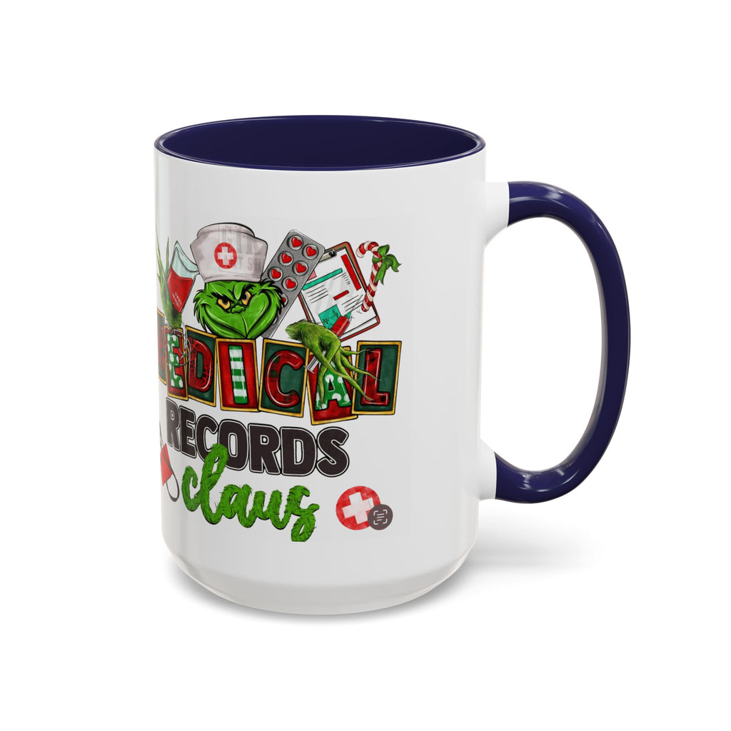 Medical Records Claus Coffee Mug — Funny Holiday Nurse & Medical Staff Gift (11/15oz) Medical Christmas Mug,