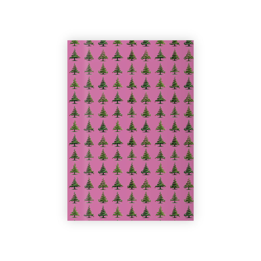 Christmas Tree Gift Wrapping Paper Roll - Festive, Colorful Design for Holiday Gift Wrapping