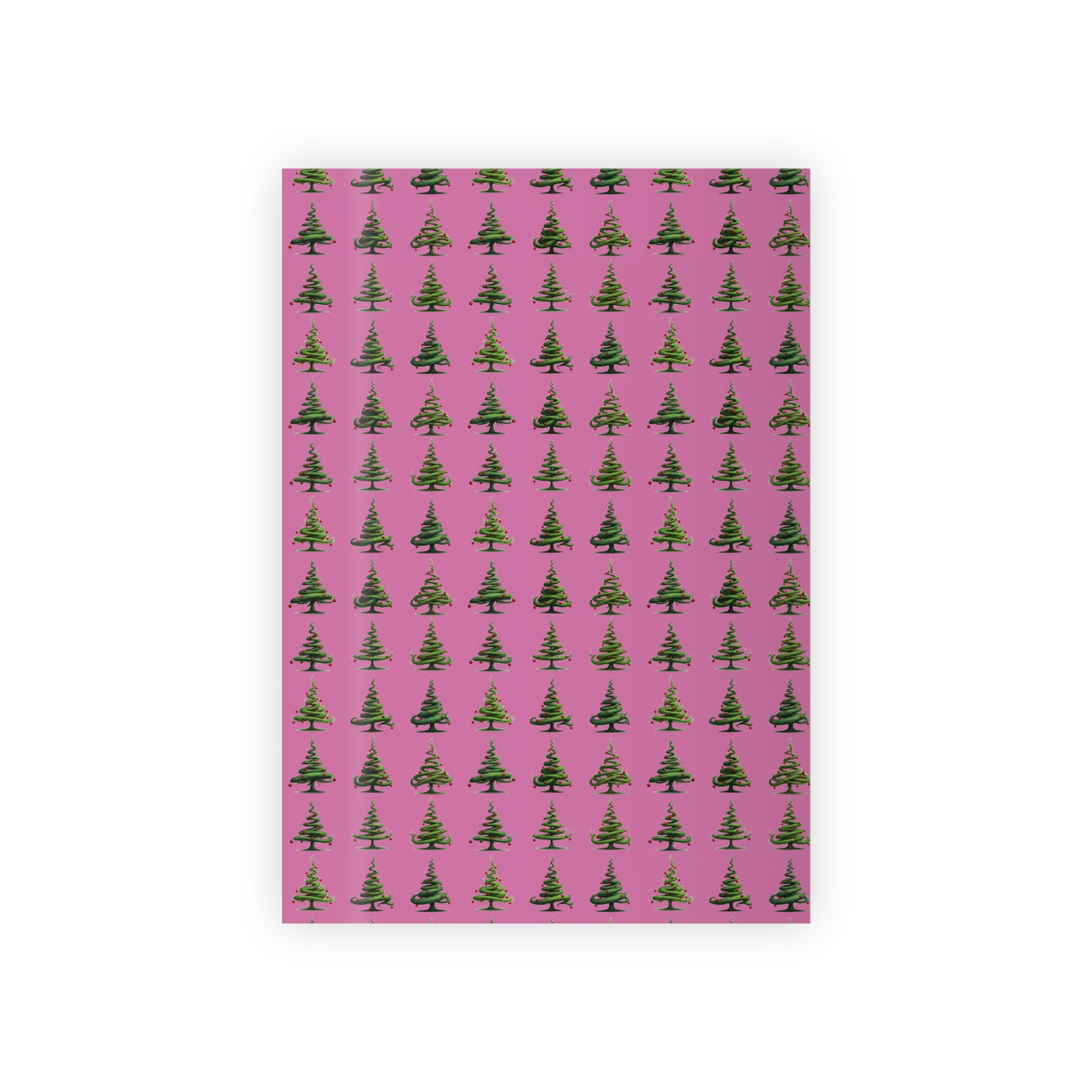 Christmas Tree Gift Wrapping Paper Roll - Festive, Colorful Design for Holiday Gift Wrapping