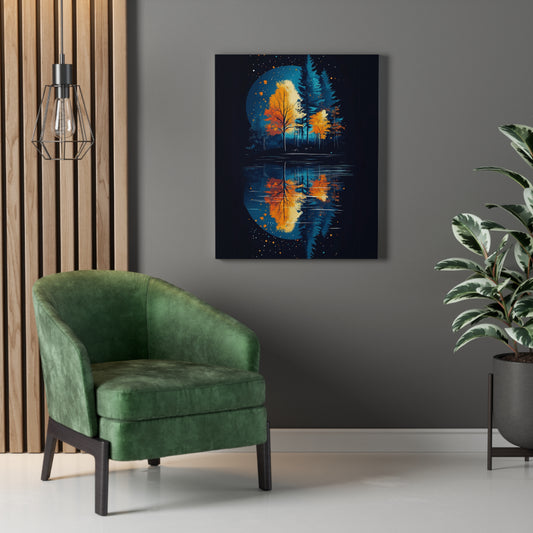 Vibrant Autumn Landscape Canvas Art | Fall Decor | Nature Wall Art | Home Decor | Gift for Nature Lovers