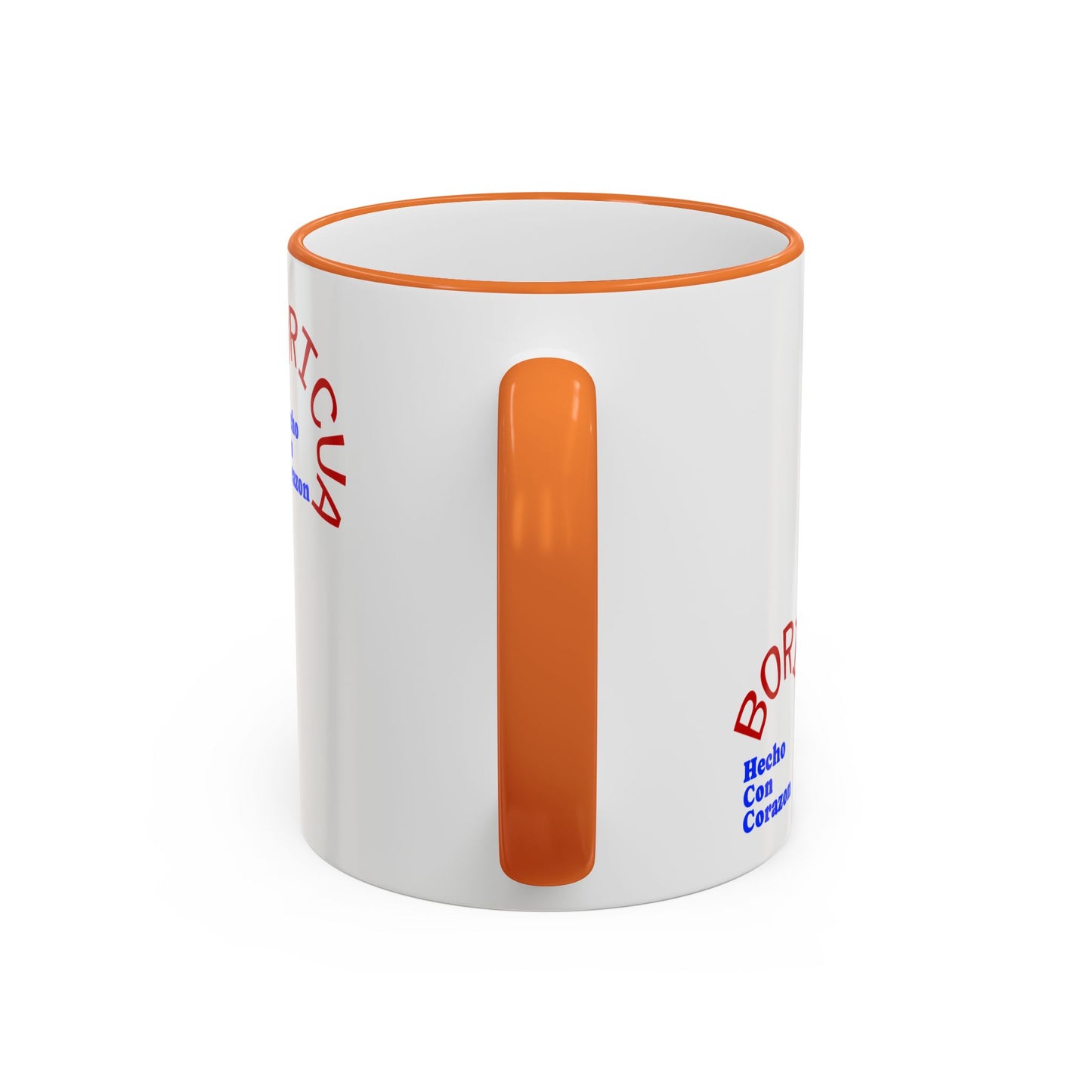 Puerto Rico Flag Heart Accent Rim Mug — Patriotic Coffee Cup (11oz/15oz)