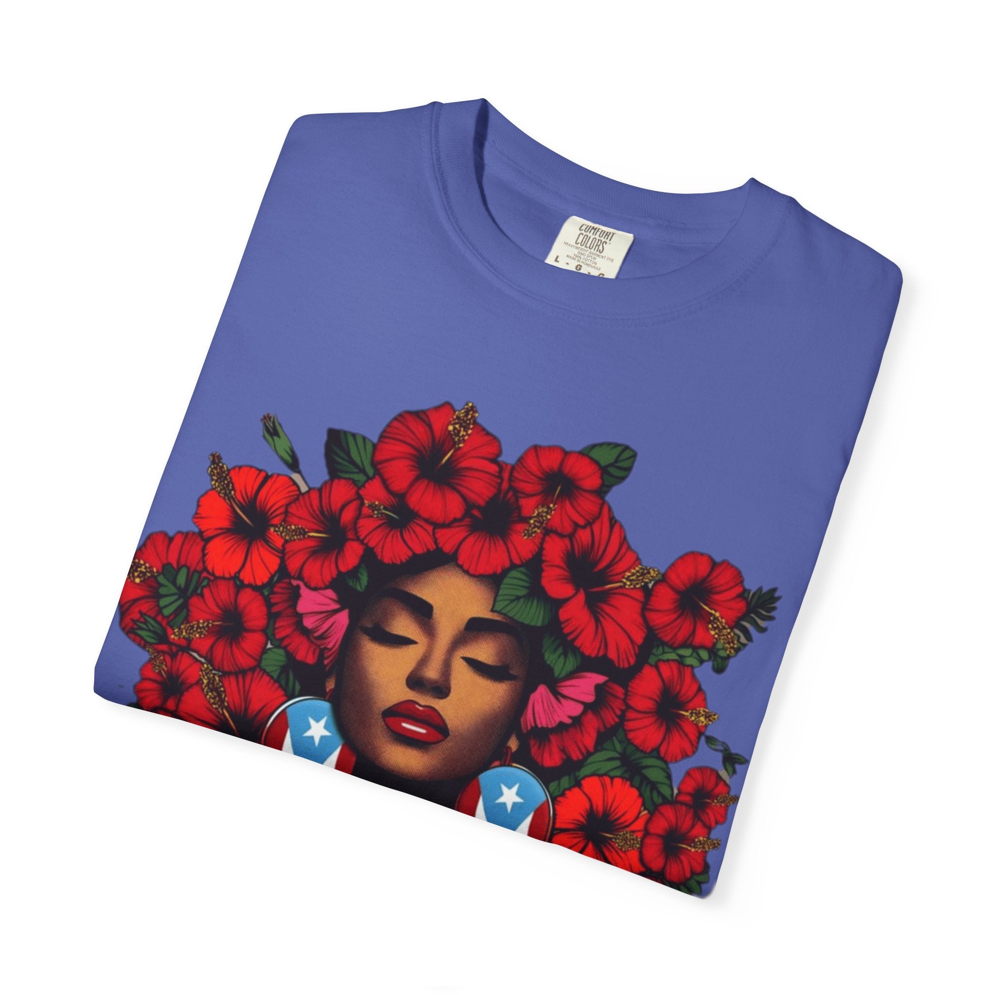 Puerto Rico Navidades T-Shirt — "La Jíbaraza" Floral Puerto Rican Pride Tee