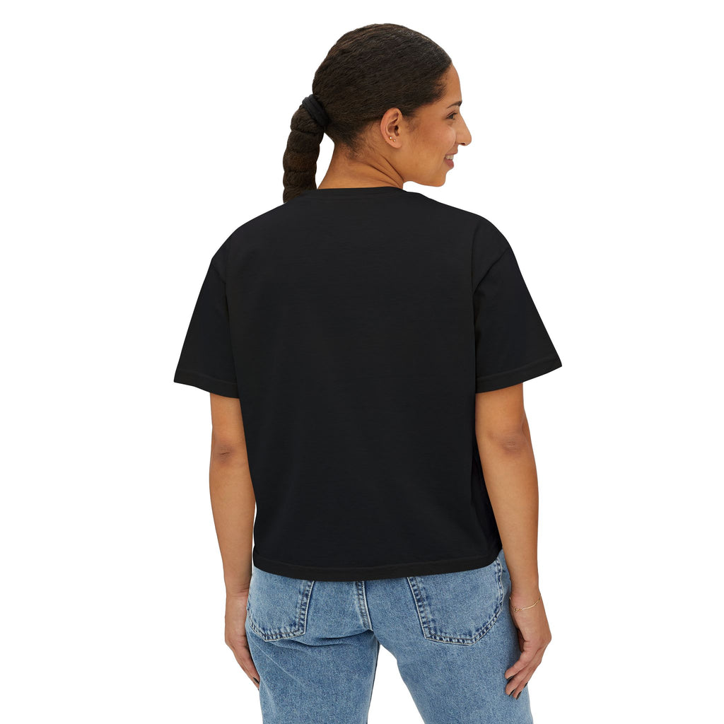 She Is Mom Floral Boxy Tee  Cute Mother’s Day Floral Graphic Shirt