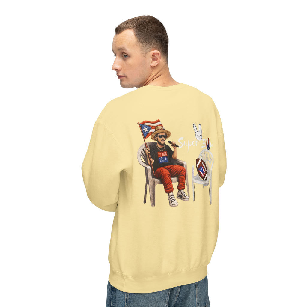 Benito Super Bowl 94 Puerto Rico Shirt Chair Vibes Crewneck Sweatshirt