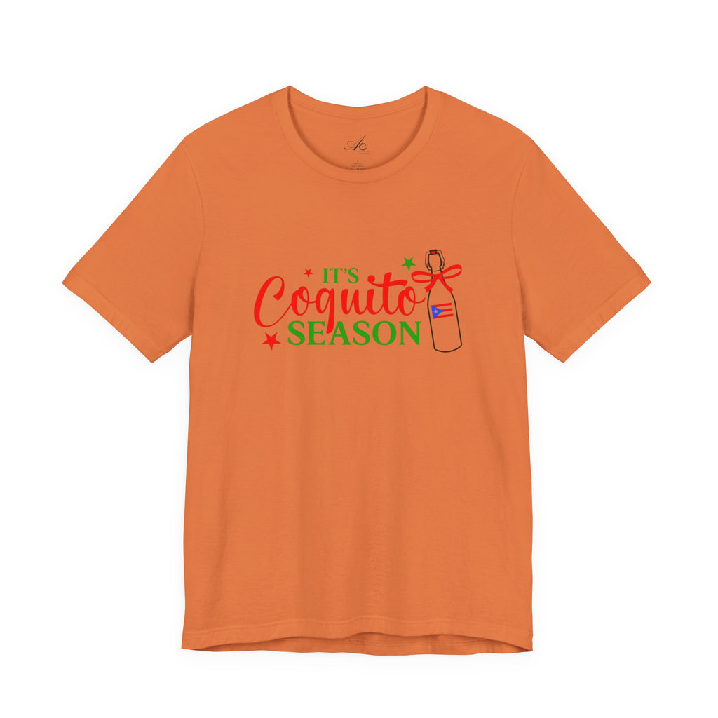 It's Coquito Season T-Shirt - Christmas Puerto Rican Holiday Cocktail Tee