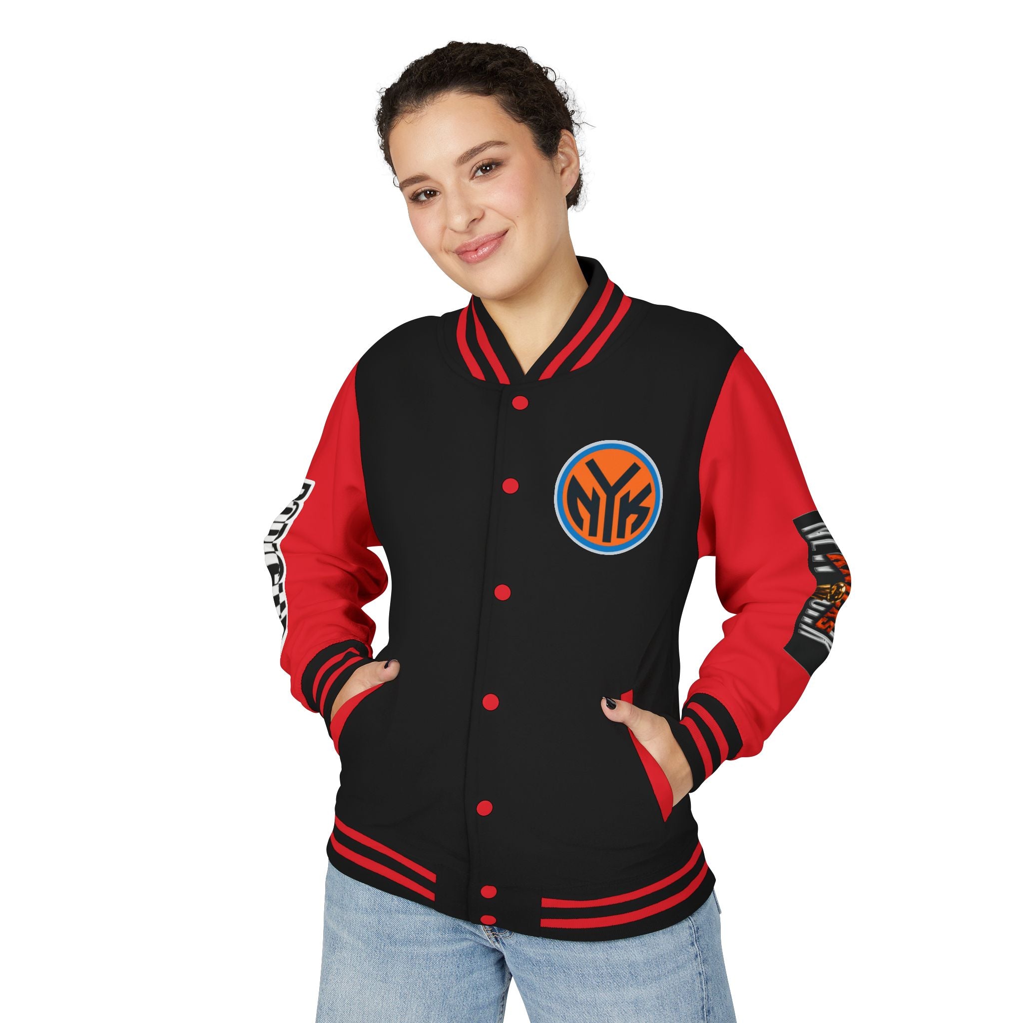 Basketball-Inspired Letterman Jacket — Men's Retro Varsity Sports Jacket Jose AlvarTribute Varsity Jacket