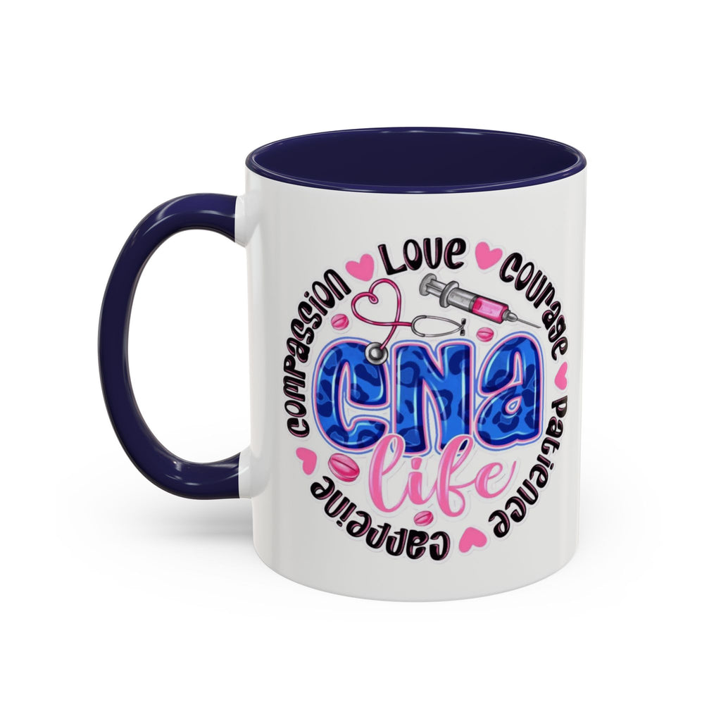 CNA Life Coffee Mug — Compassion, Courage & Patience Accent Mug (11/15oz) Medical Christmas Mug