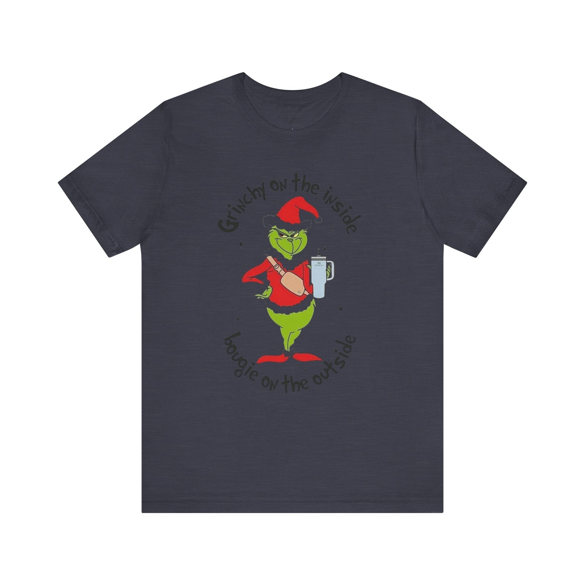 Grinch-Inspired Holiday Tee: 'Grinchy on the Inside, Boogie on the Outside'