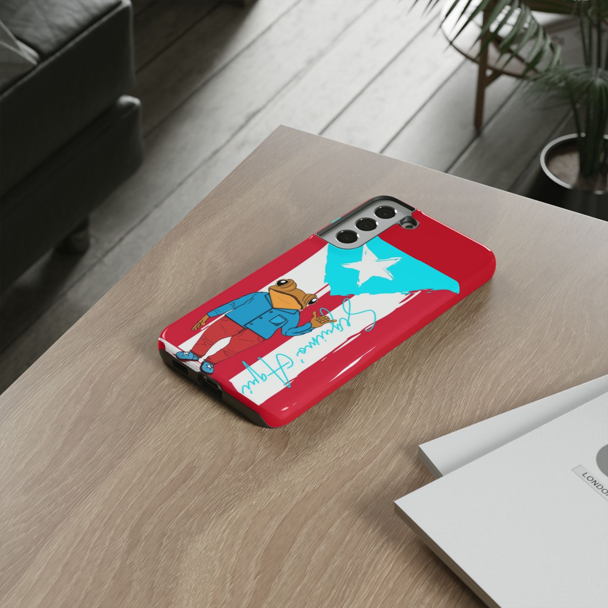 Puerto Rican Flag Frog Design ("Señorita Hops")Phone Case Isla del Encanto Phone Case – Puerto Rican Style