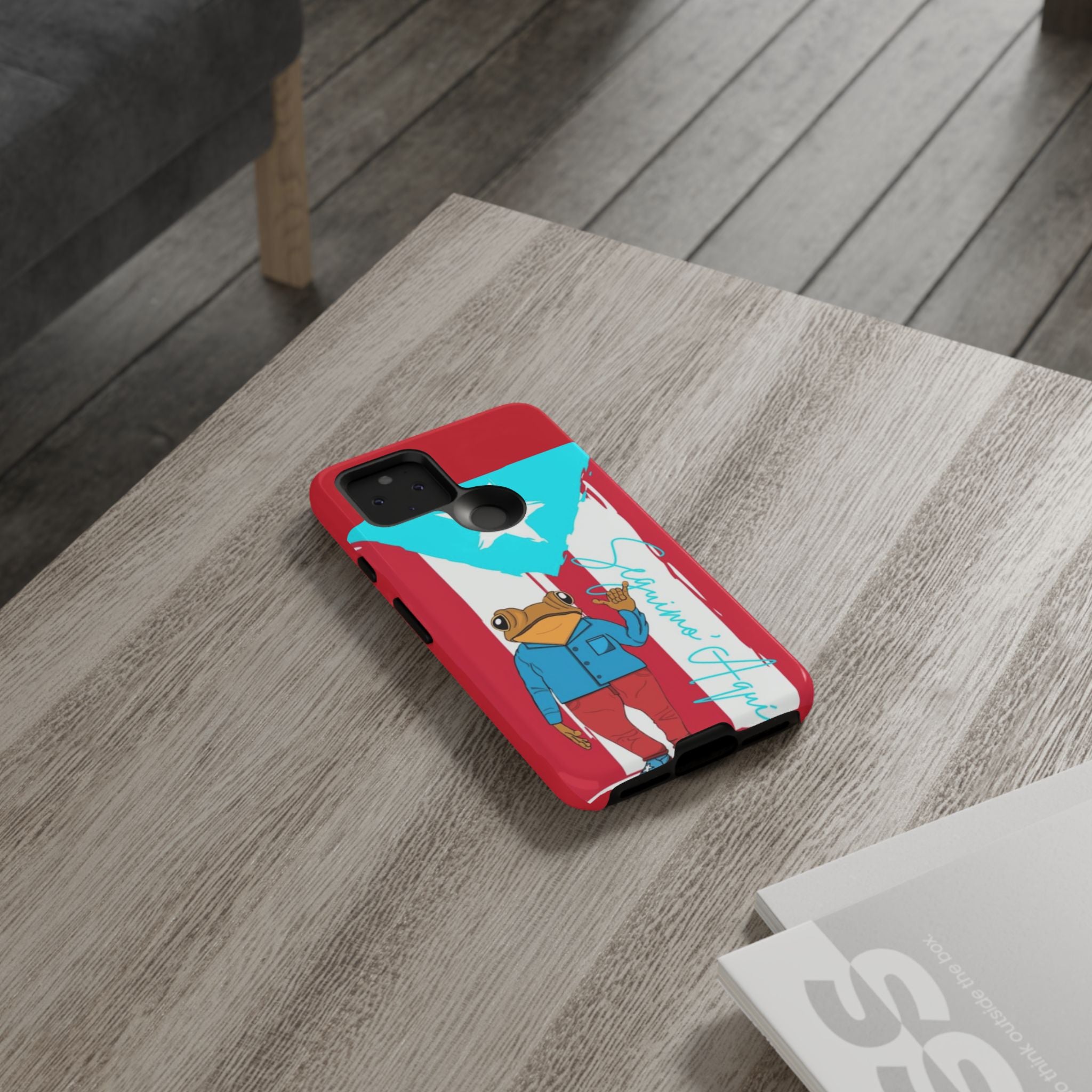 Puerto Rican Flag Frog Design ("Señorita Hops")Phone Case Isla del Encanto Phone Case – Puerto Rican Style