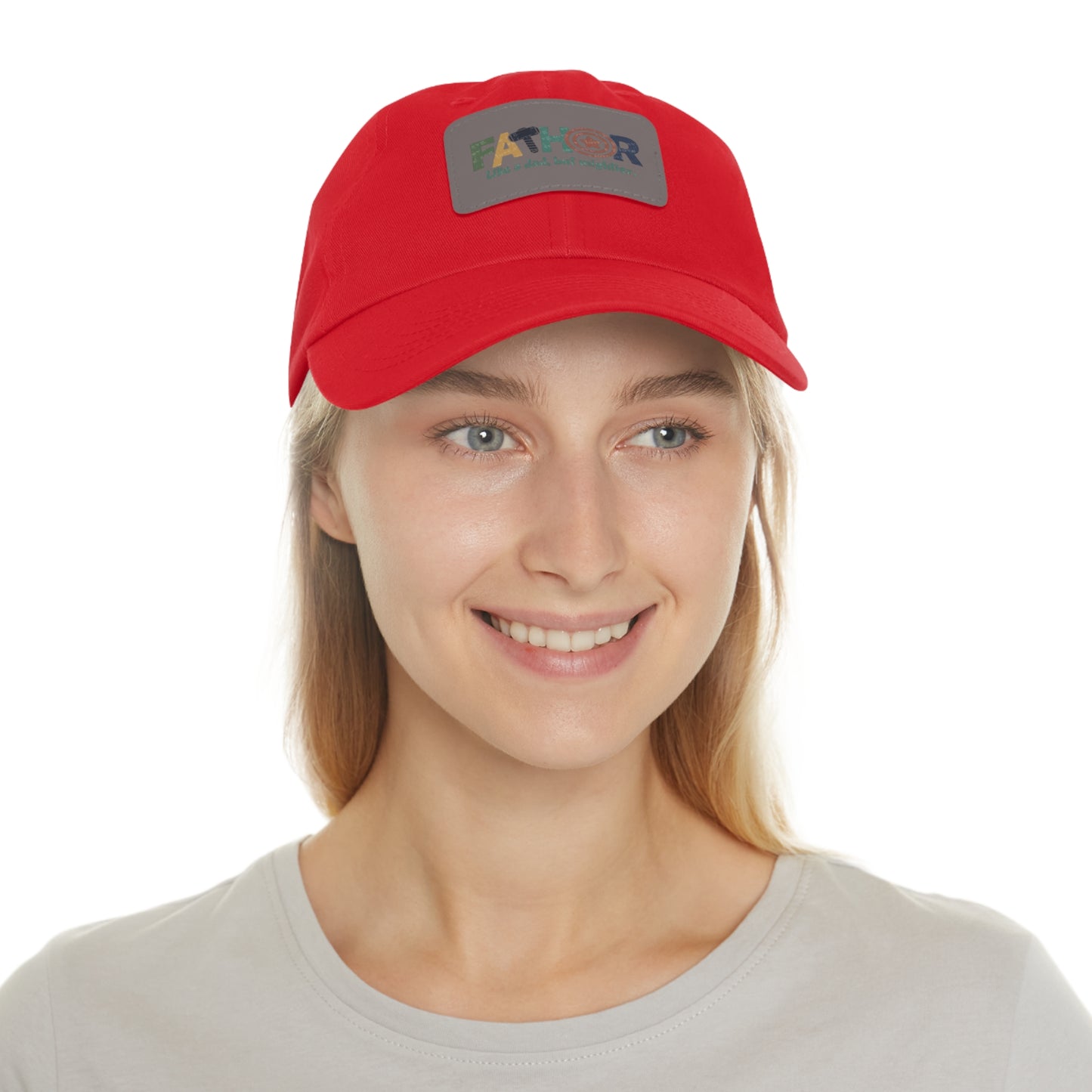 Stylish Dad Hat with Leather Patch - Perfect Gift for Fathers, Dads, Father's Day, Casual Wear, Outdoor Activities