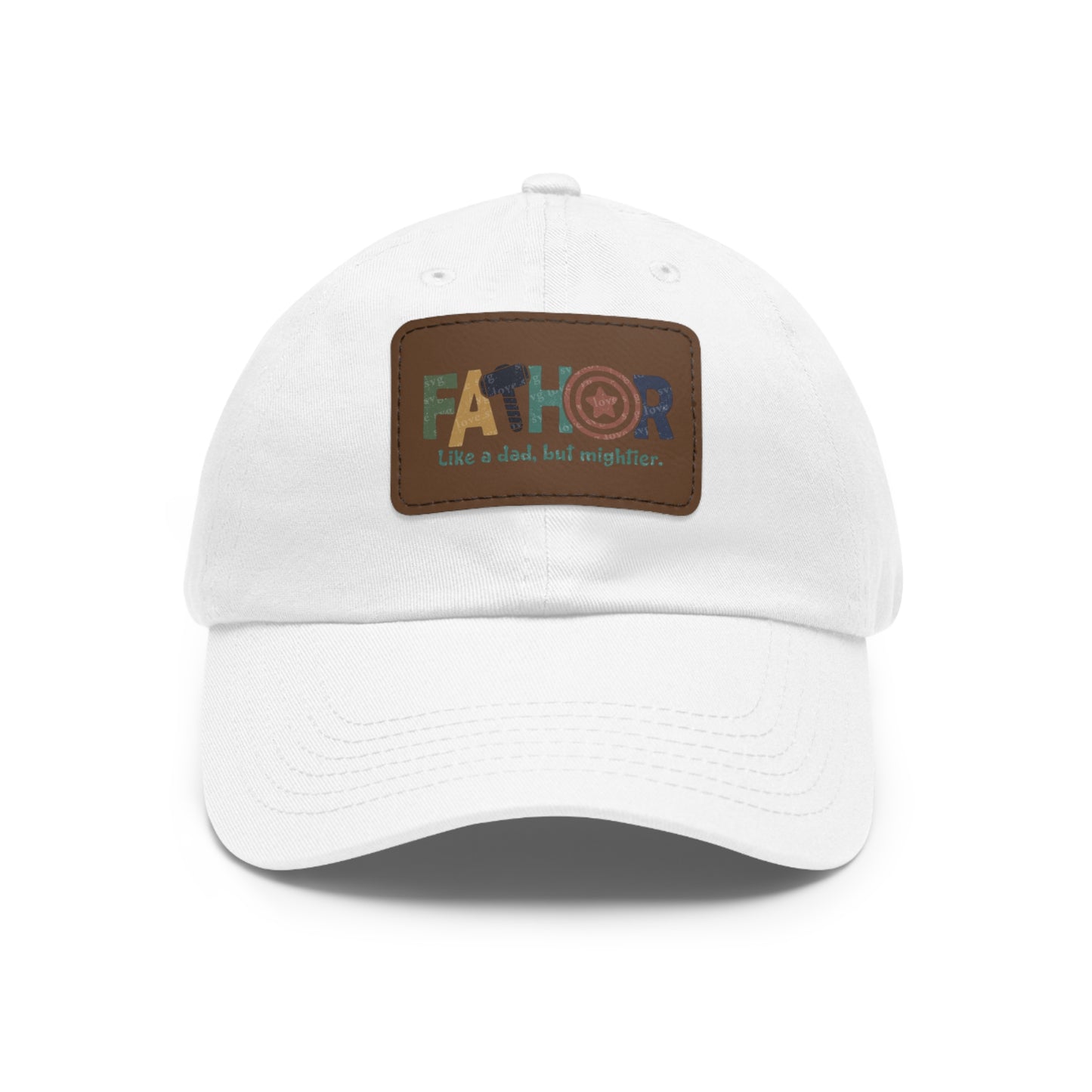 Stylish Dad Hat with Leather Patch - Perfect Gift for Fathers, Dads, Father's Day, Casual Wear, Outdoor Activities