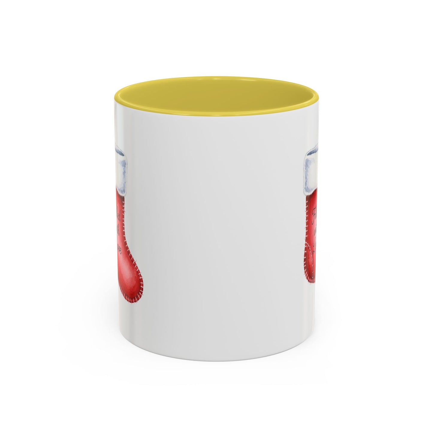 Holiday Mugs Christmas Gift Ideas Hot Cocoa & Coffee Cup Designs Filled with Love - Colorful 11oz & 15oz