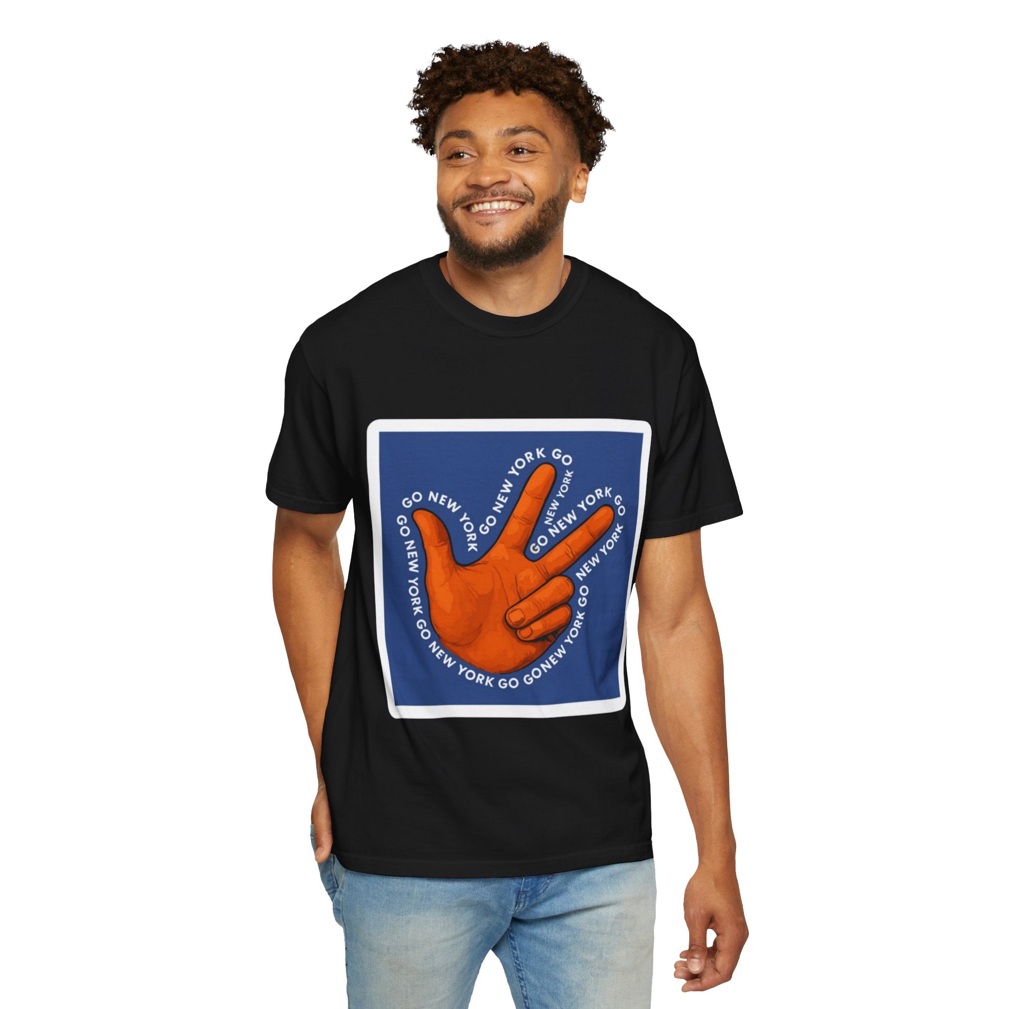 Go New York Hand Graphic T-Shirt