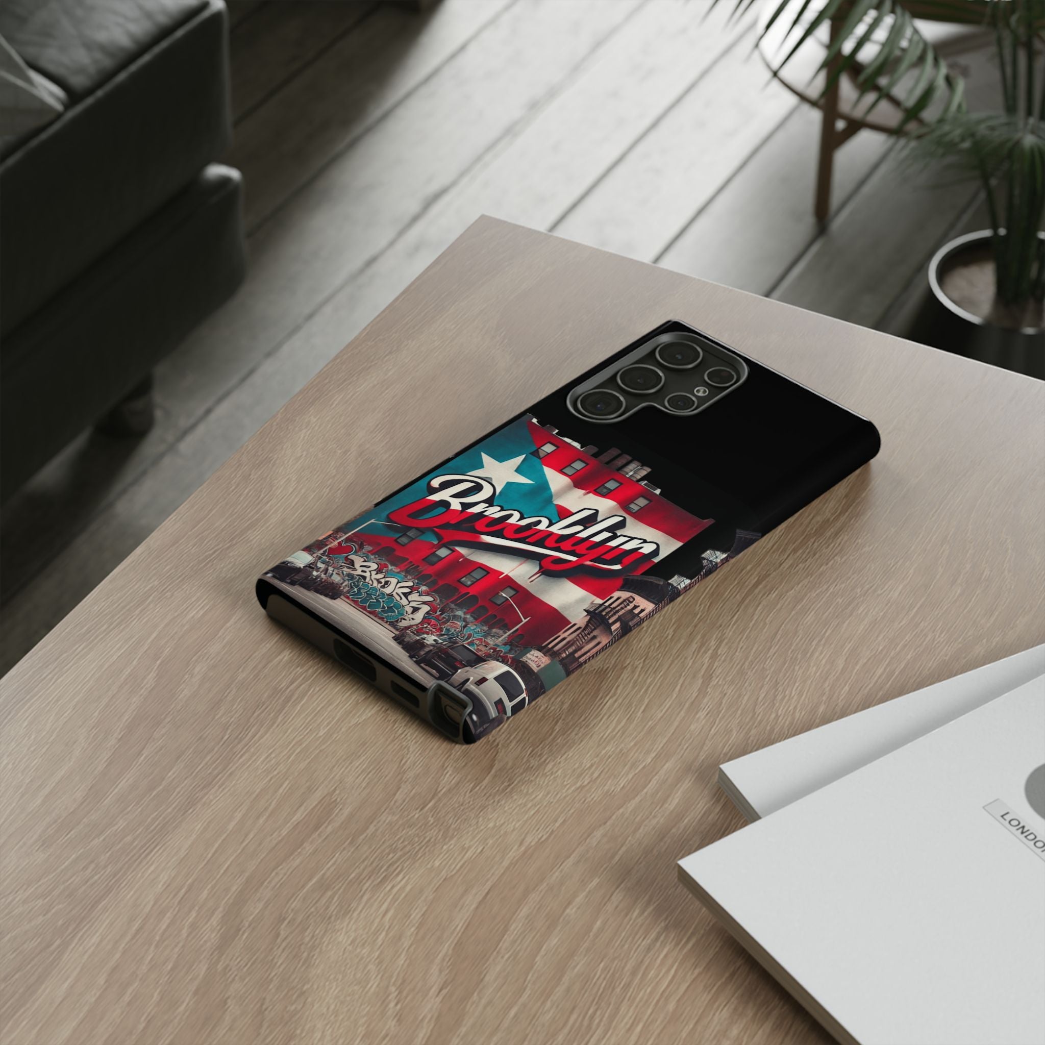 Brooklyn Street Art Phone Case  Urban Graffiti Protective Cover