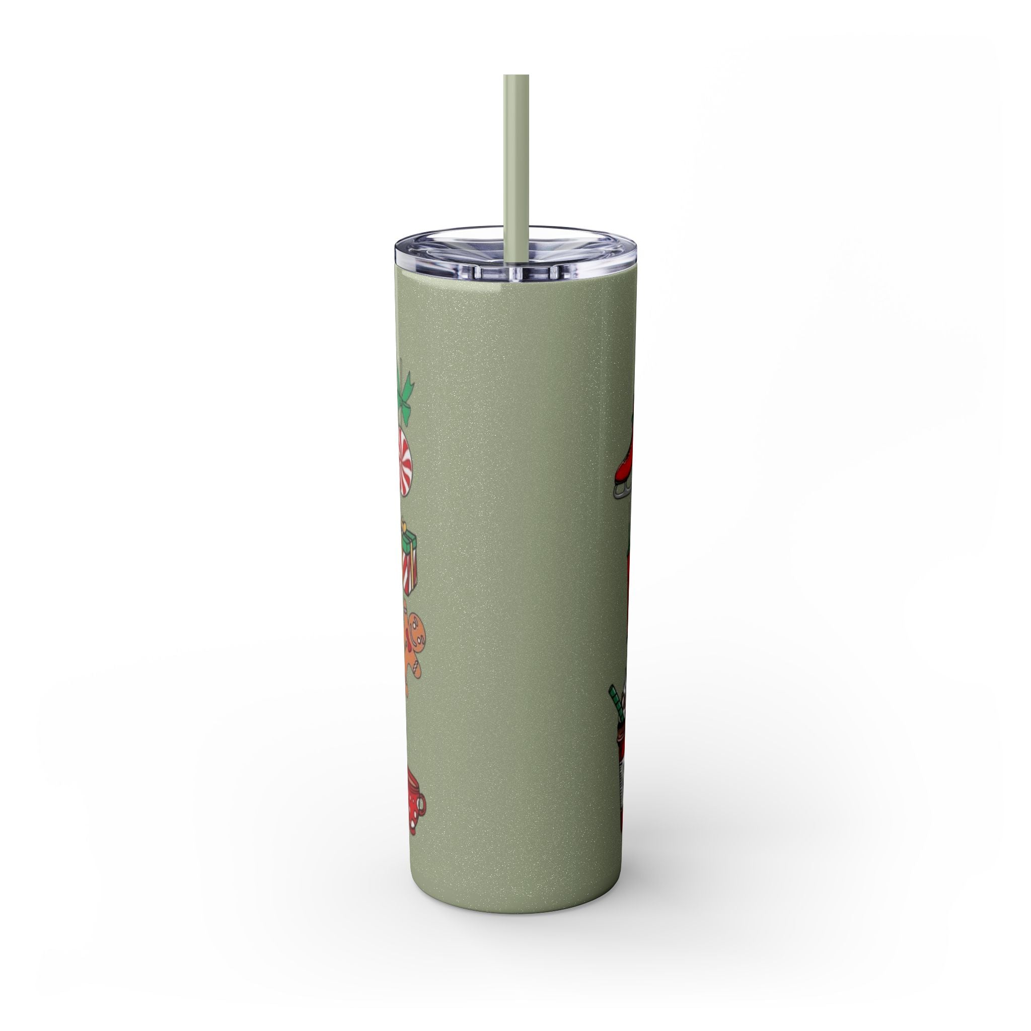 Emergency Department Nurse Christmas Skinny Tumbler - 20oz Holiday Medical Travel Cup with Straw Medical Christmas Mug