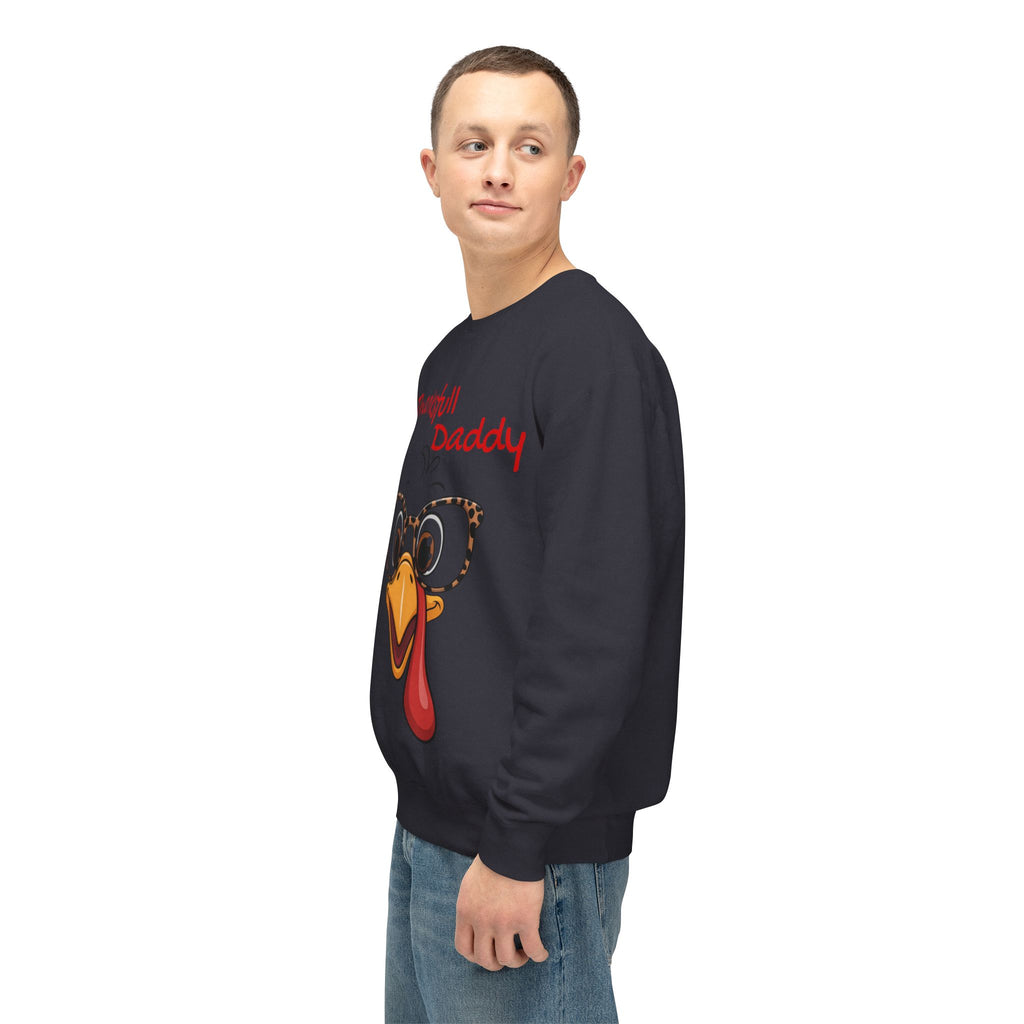 Thanksgiving Turkey 'Thankstfull Daddy' Crewneck Sweatshirt Fall T-Shirts and Sweatshirts Collection