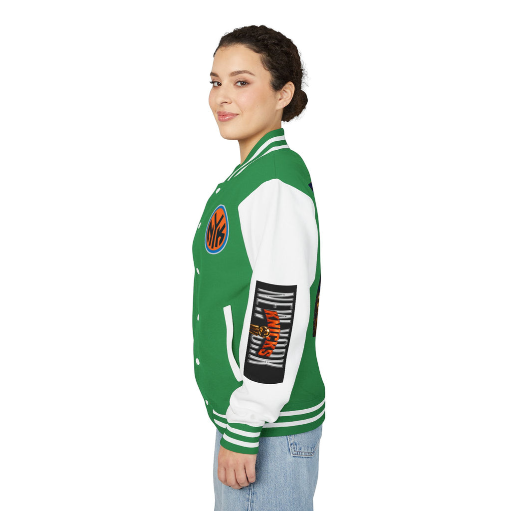 Basketball-Inspired Letterman Jacket — Men's Retro Varsity Sports Jacket Jose AlvarTribute Varsity Jacket