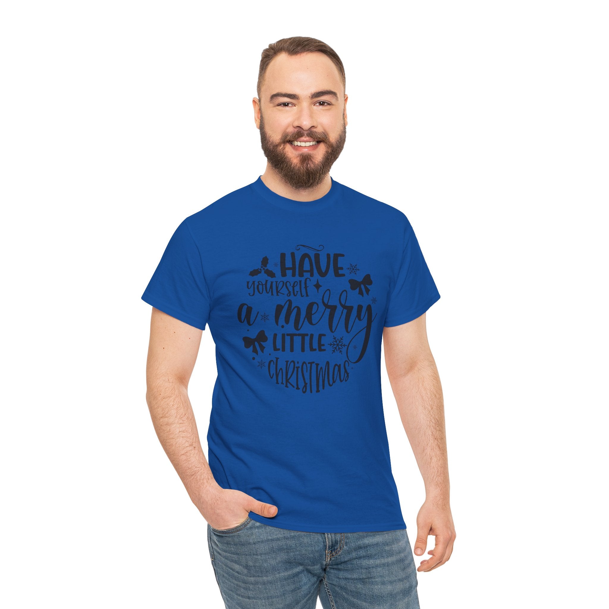 Merry Christmas Cotton Tee Holiday Graphic Tees & Cozy Festive Wear