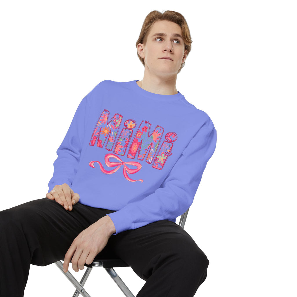 Mama Floral Sweatshirt  Pink Floral 'MAMA' Design with Bow