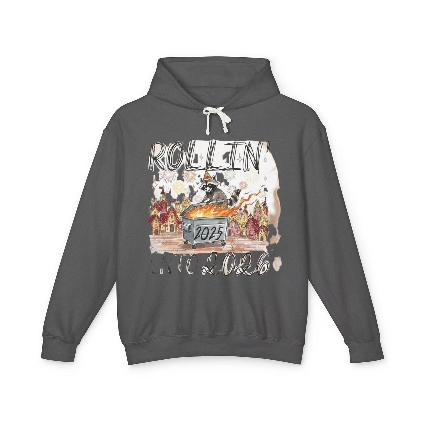 Rollin' Into 2026 Retro Winter Hooded Sweatshirt