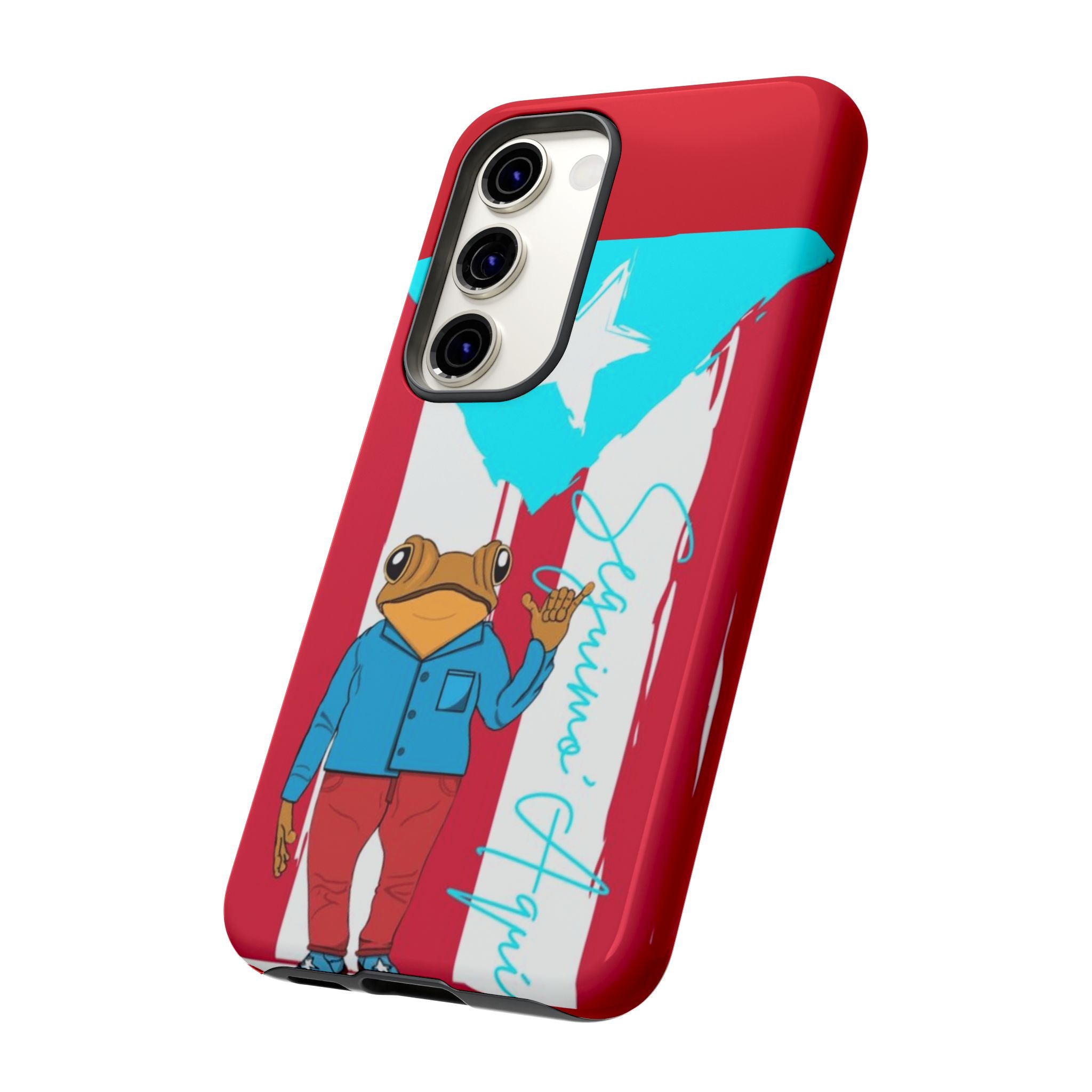 Puerto Rican Flag Frog Design ("Señorita Hops")Phone Case Isla del Encanto Phone Case – Puerto Rican Style