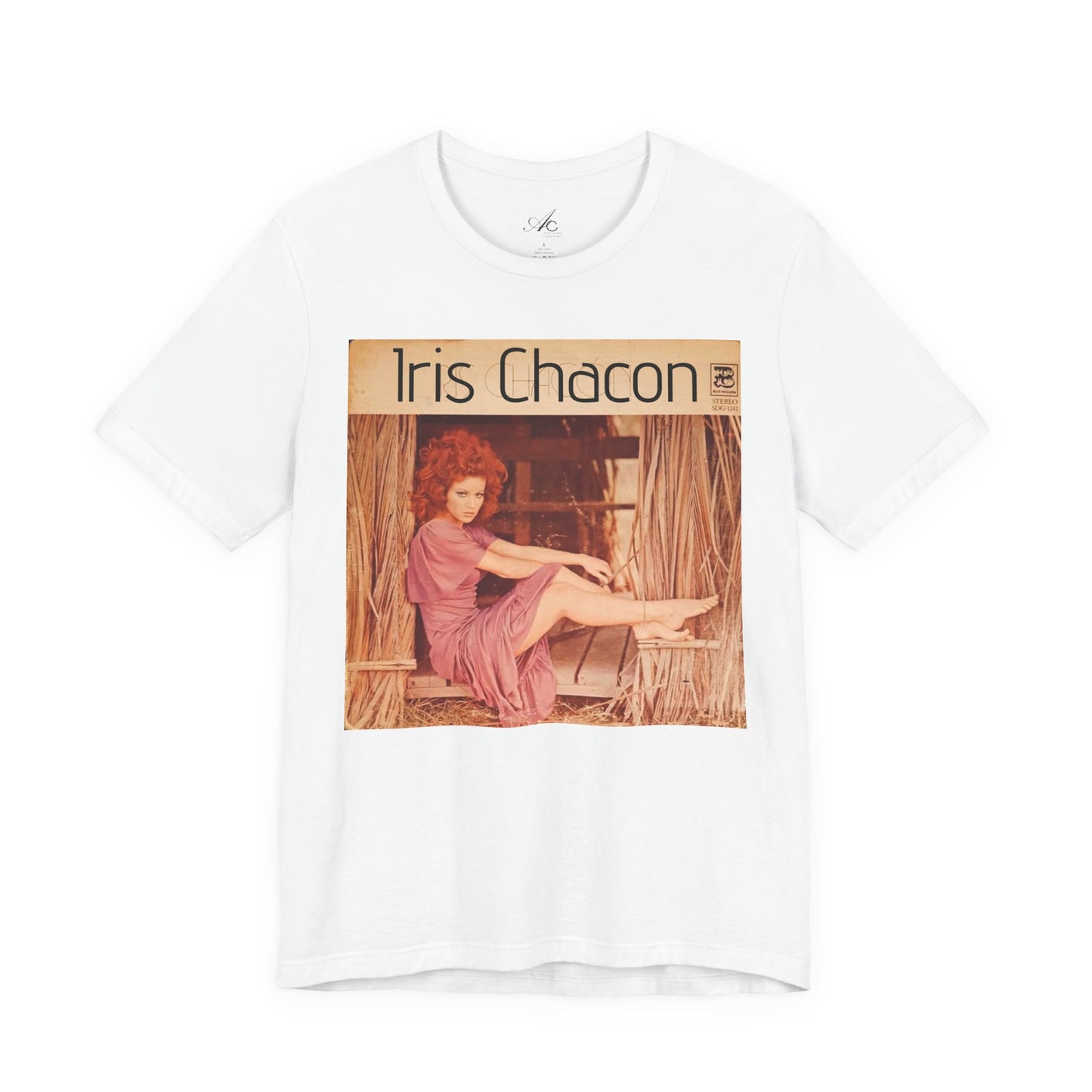 Retro Iris Chacon Unisex Tee, Vintage Music Shirt, Bohemian T-Shirt, Gift for Her, 90s Style Top