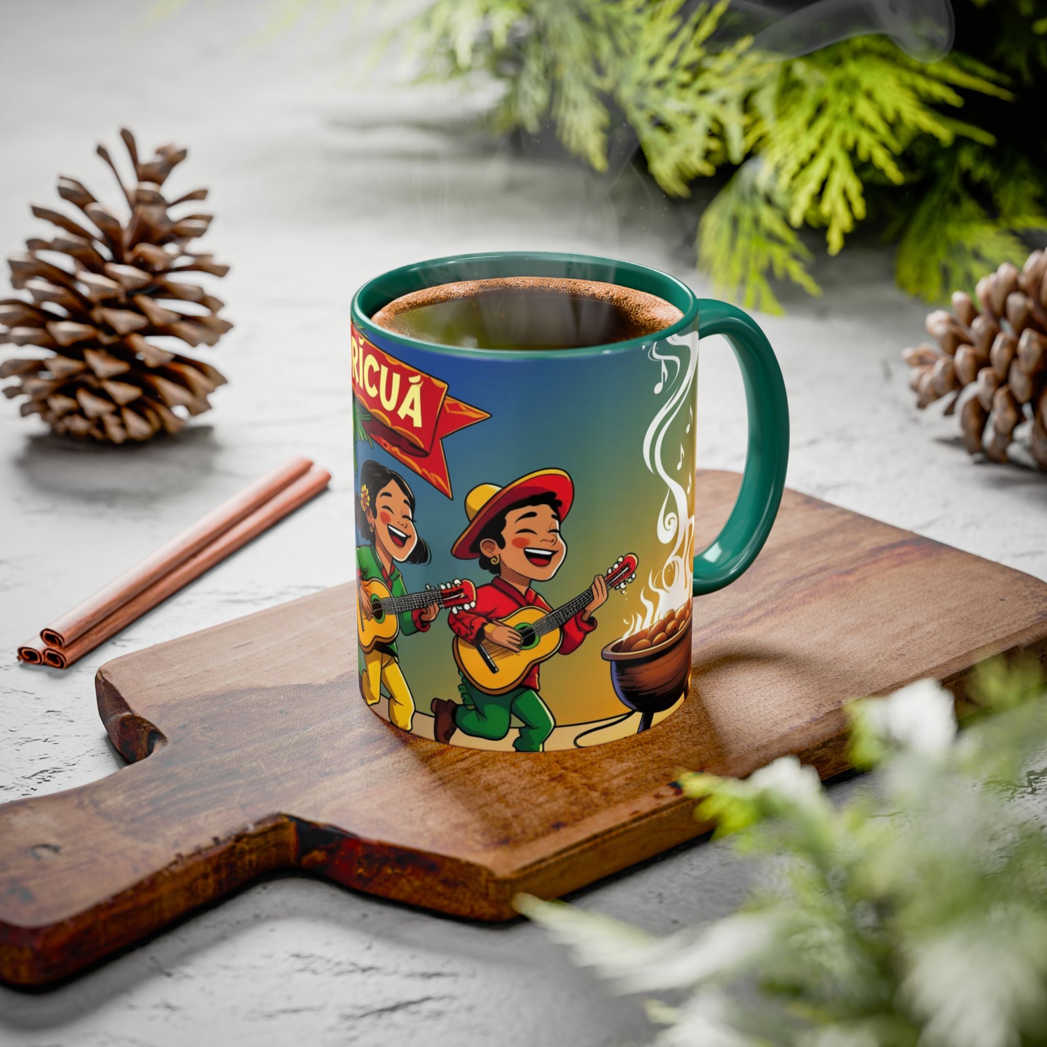 Navidad Boricua Mug Vibrant Puerto Rican Celebration Mug