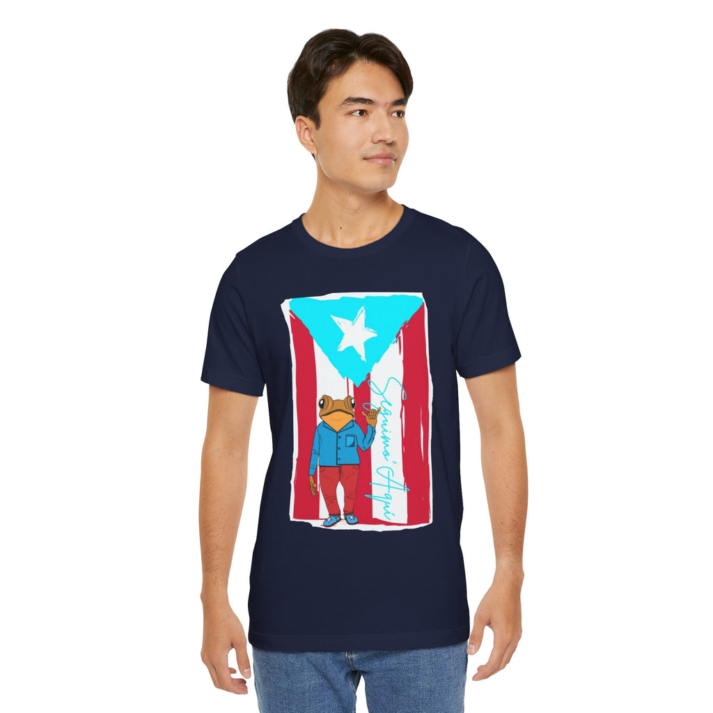Puerto Rican Coqui Flag T‑Shirt  Boricua Pride Tee