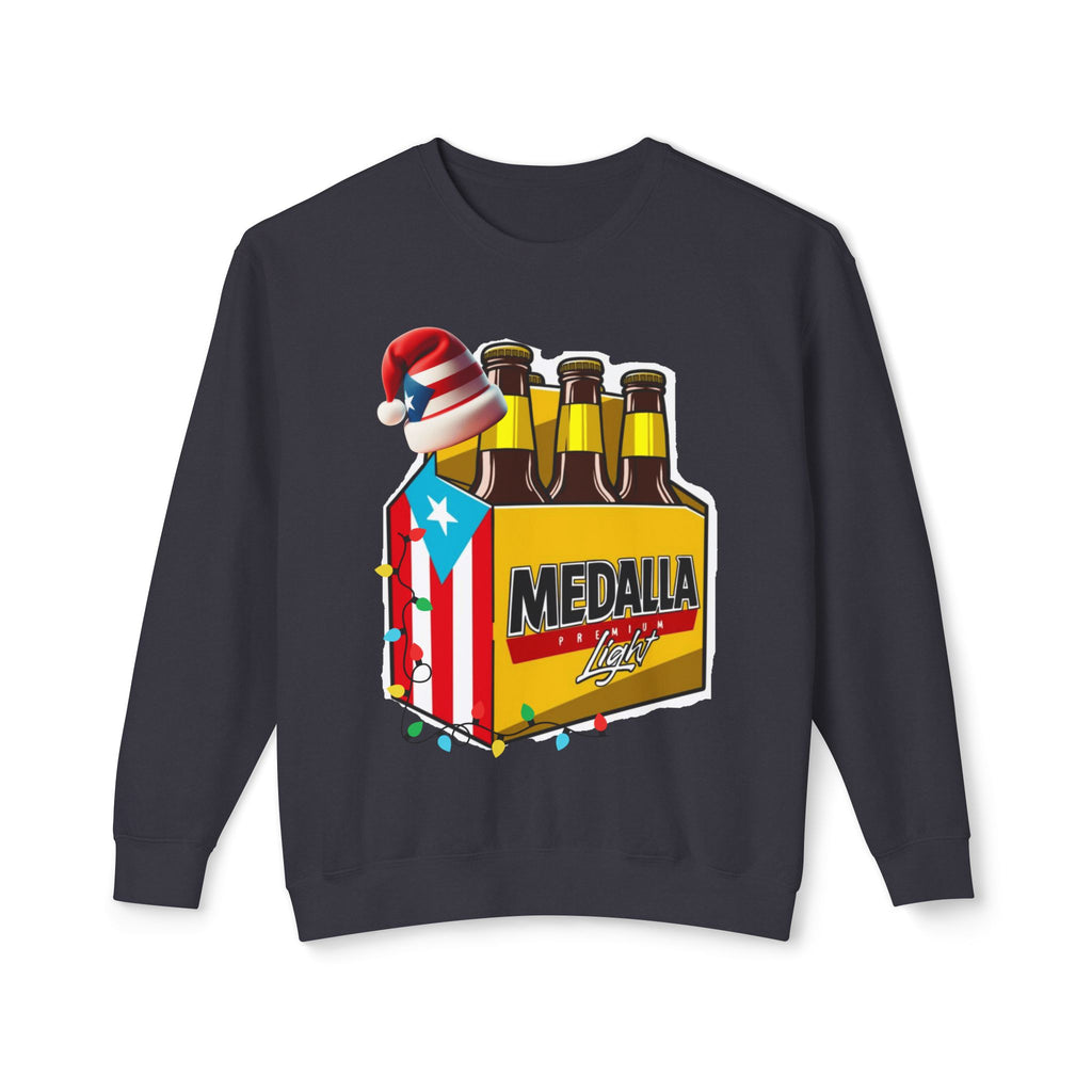 Medalla Light Puerto Rican Holiday Sweatshirt  Navidad Boricua Crewneck Puerto Rico Navidade
