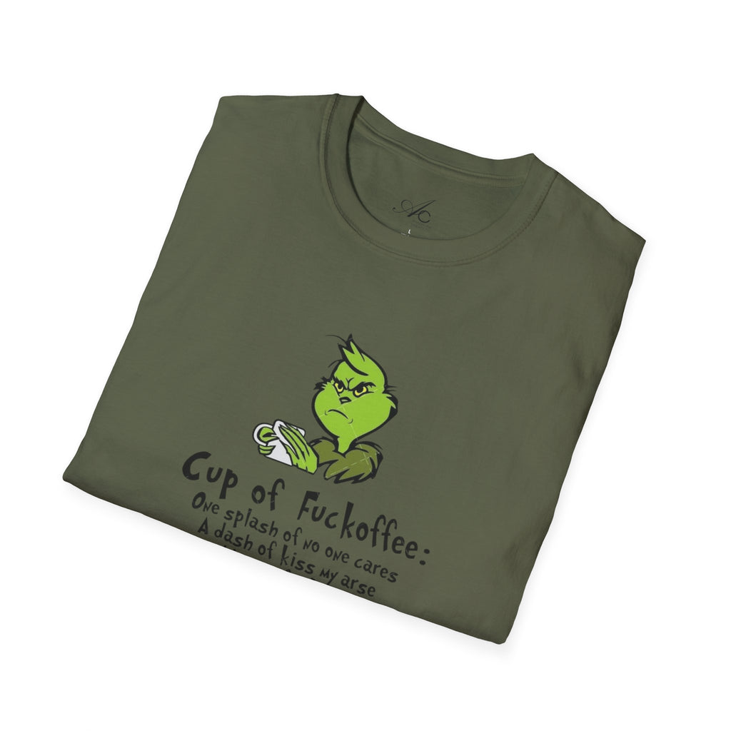 Holiday Apparel | Christmas Tees & Sweatshirts with Festive Quotes Funny Grinch Coffee Lover T-Shirt