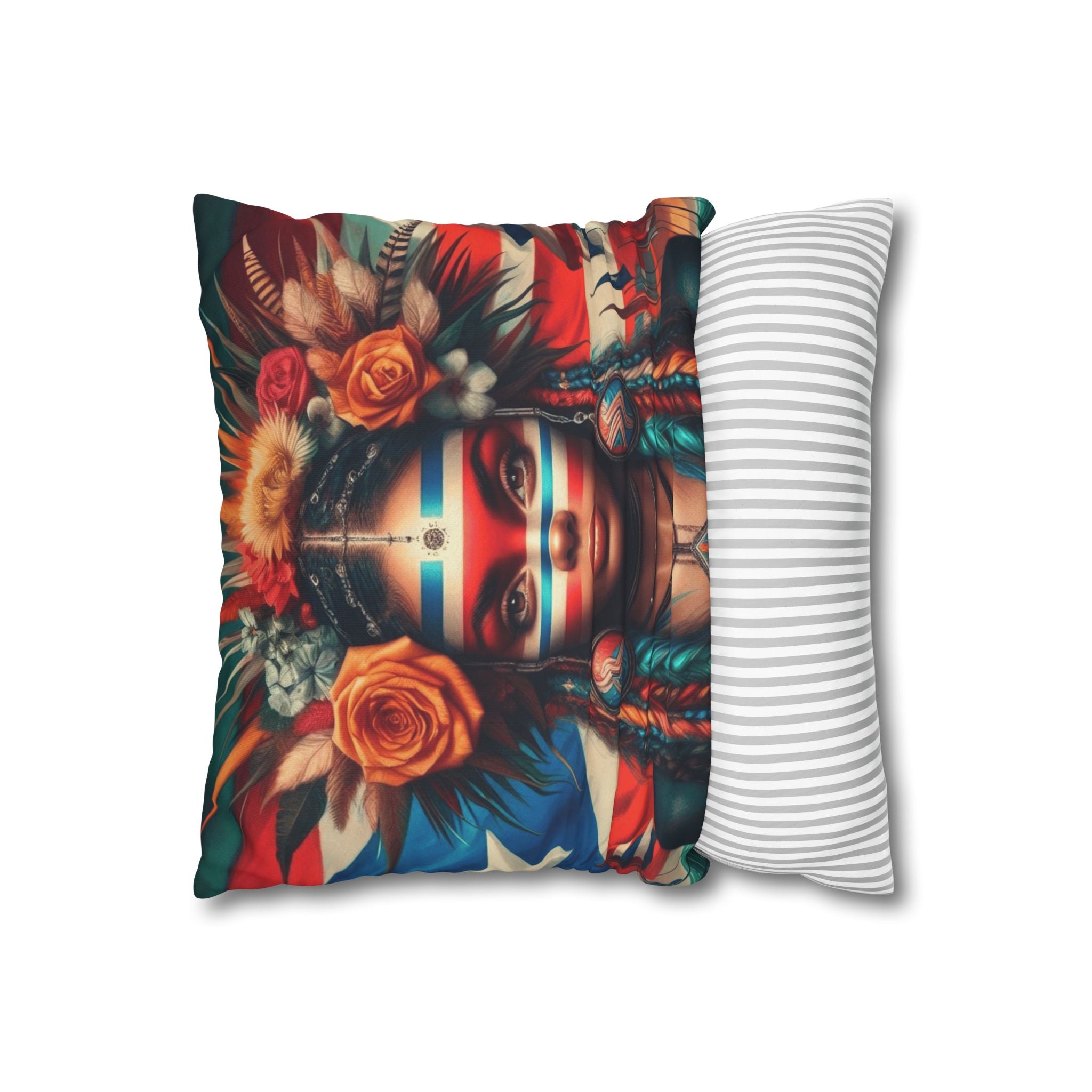 Tribal Goddess Decorative Pillow Puerto Rico Culture Pillow