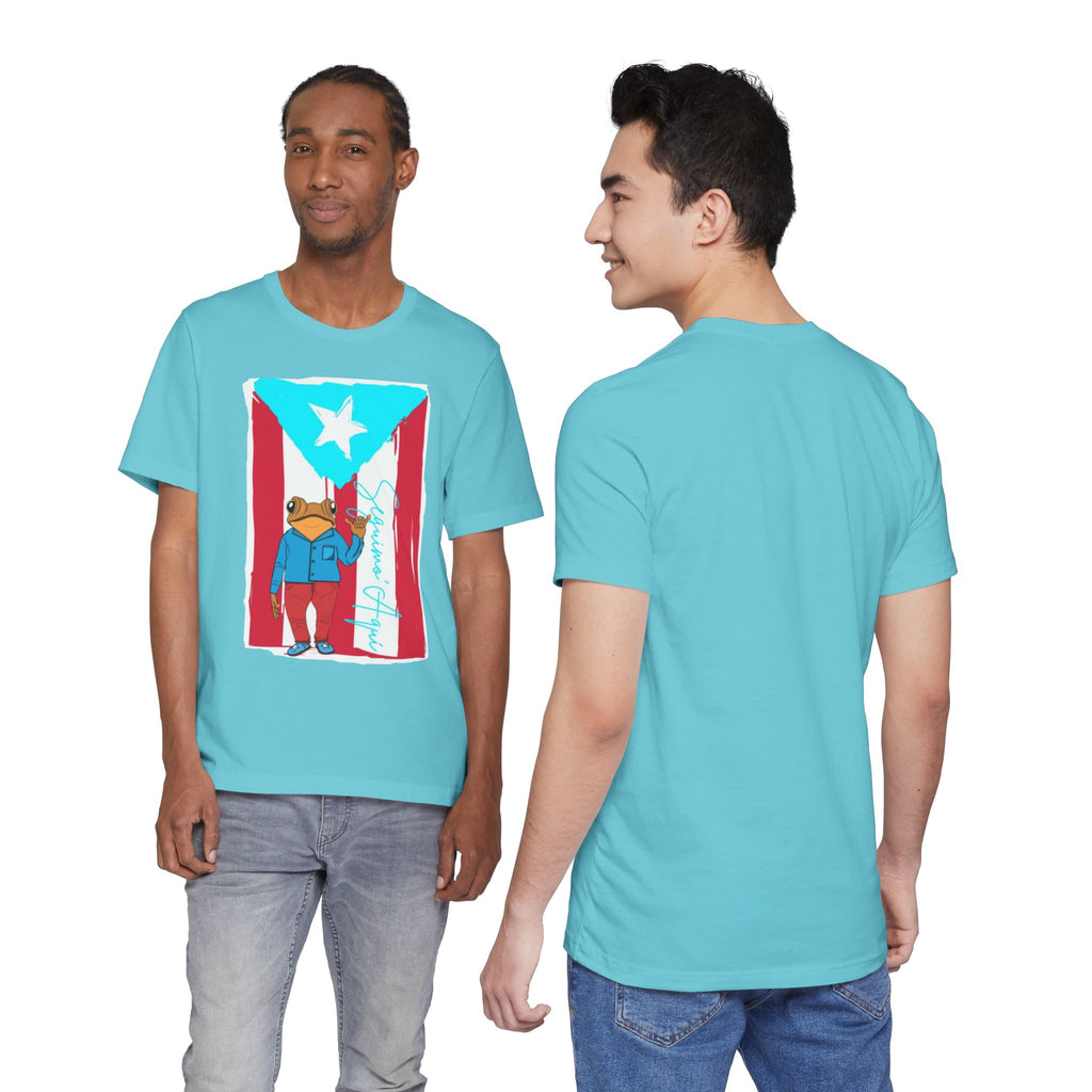 Puerto Rican Coqui Flag T‑Shirt  Boricua Pride Tee