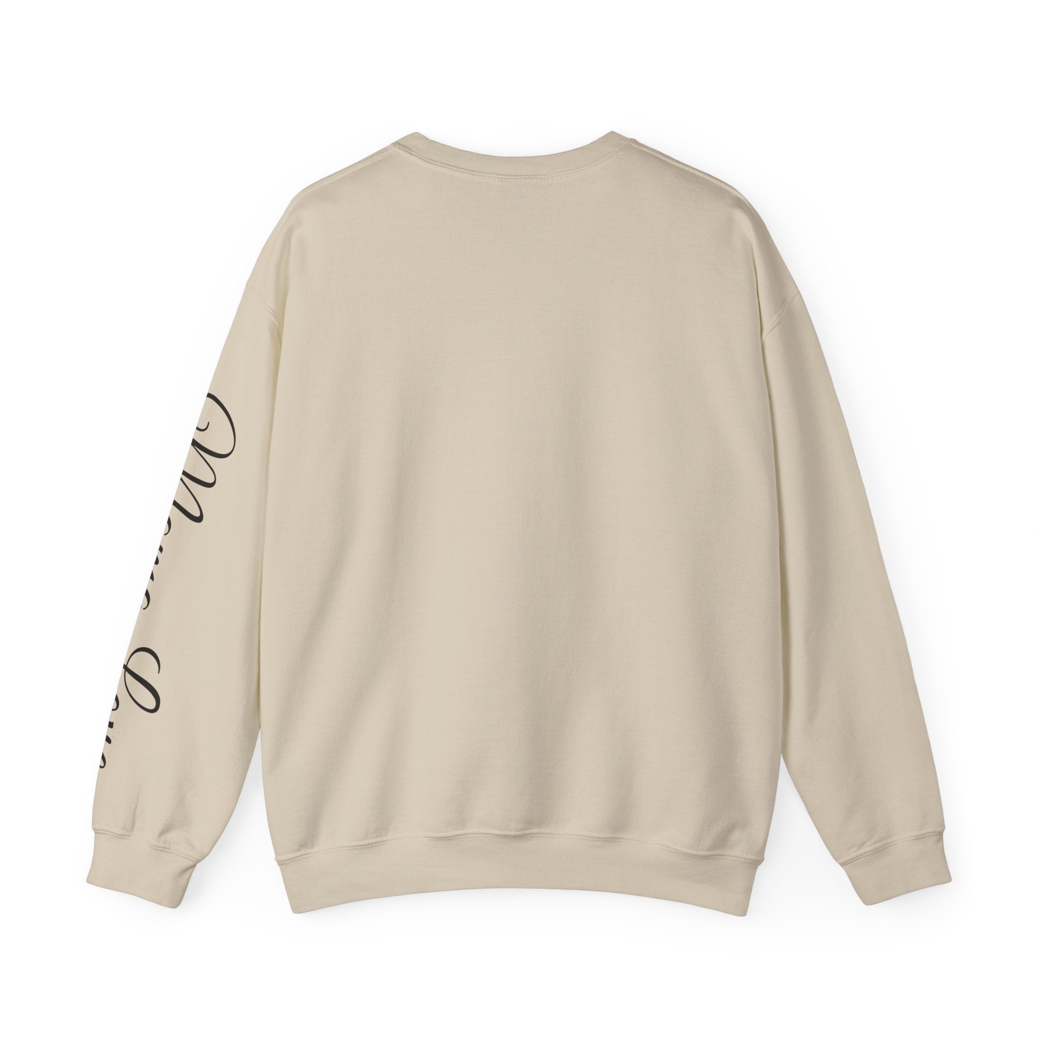 Mama Photo Collage Sweatshirt — "MAMA: clothed in strength & dignity" Sleeve Script