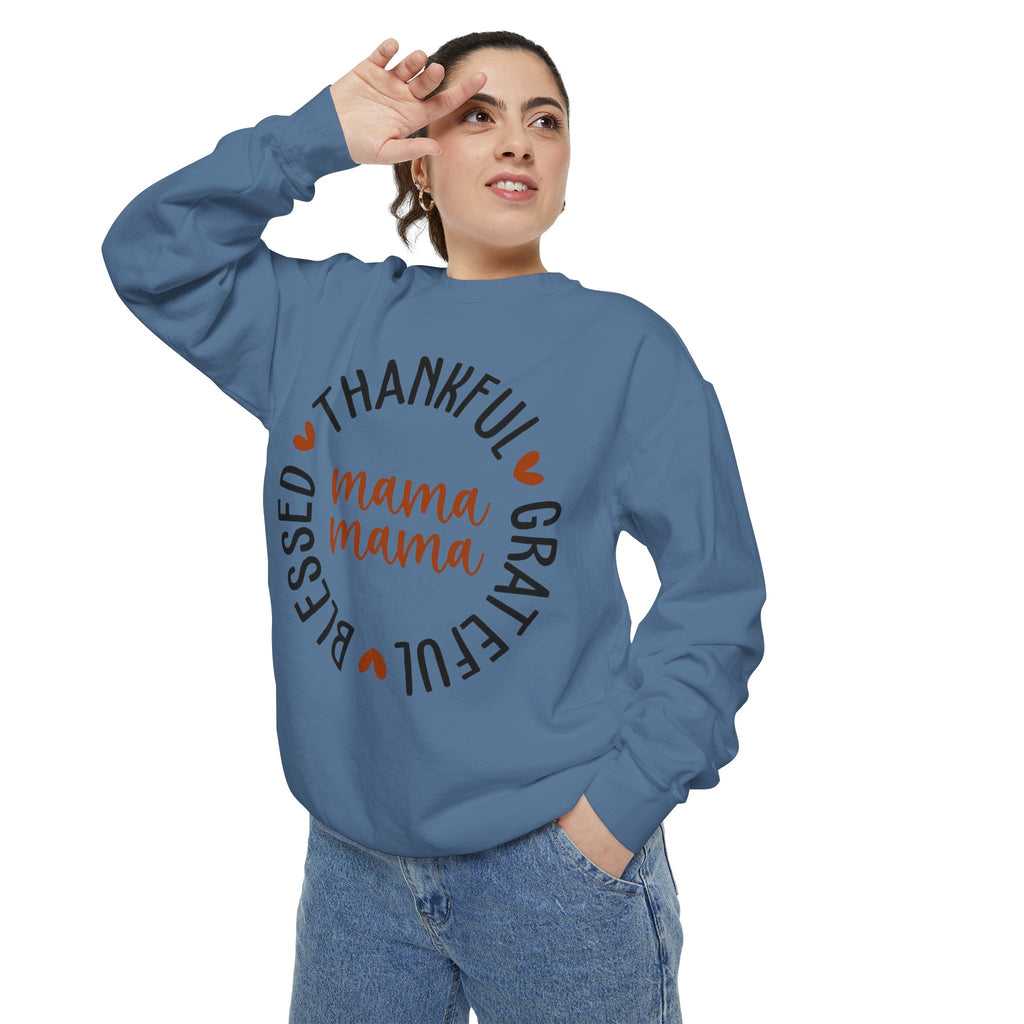 MOM  Sweatshirt Thankful Grateful Blessed "Mama Mama" Sweatshirt