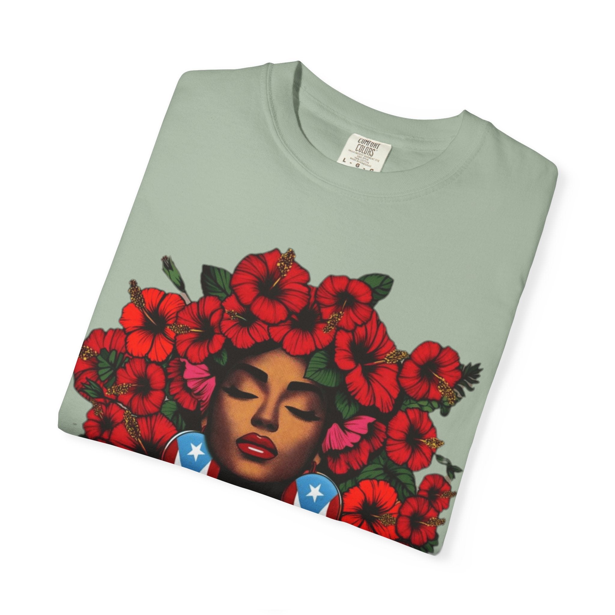 Puerto Rico Navidades T-Shirt — "La Jíbaraza" Floral Puerto Rican Pride Tee