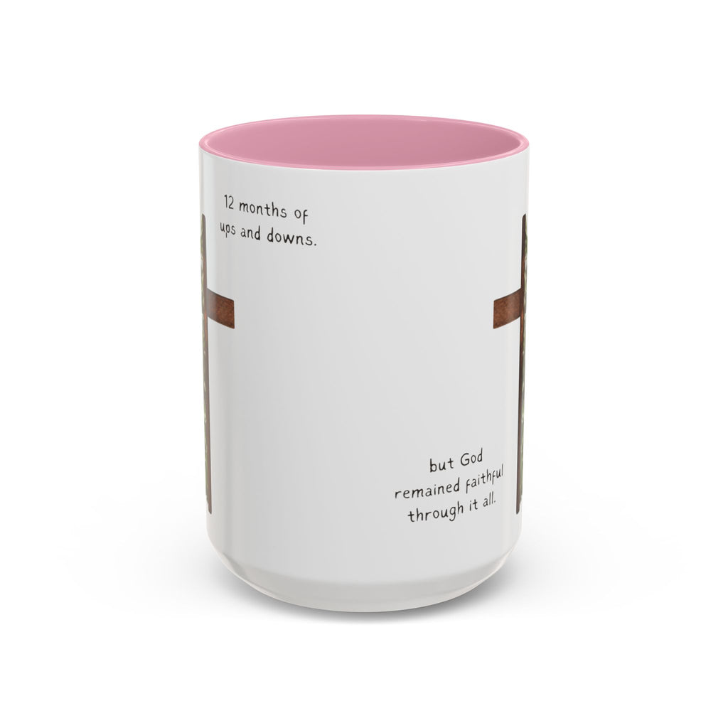 Christian Cross & Pine Tree Mug — Faith Reminder Coffee Cup (11oz/15oz)