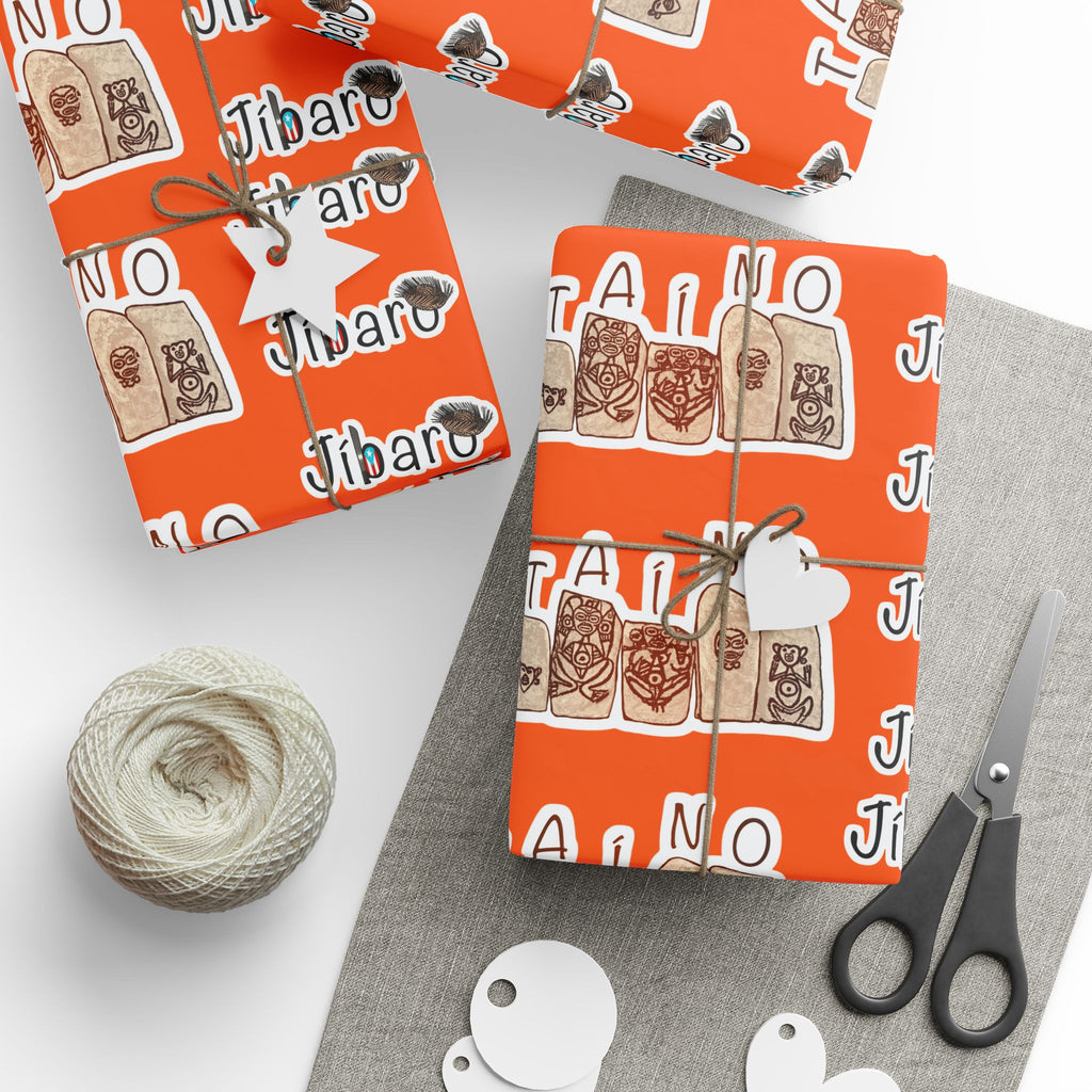 Puerto Rico  T aino Jibaro BoricuaWrapping Paper Cultural Gift Wrap | Boricua Heritage Design | Holiday & Celebration Gift Packaging