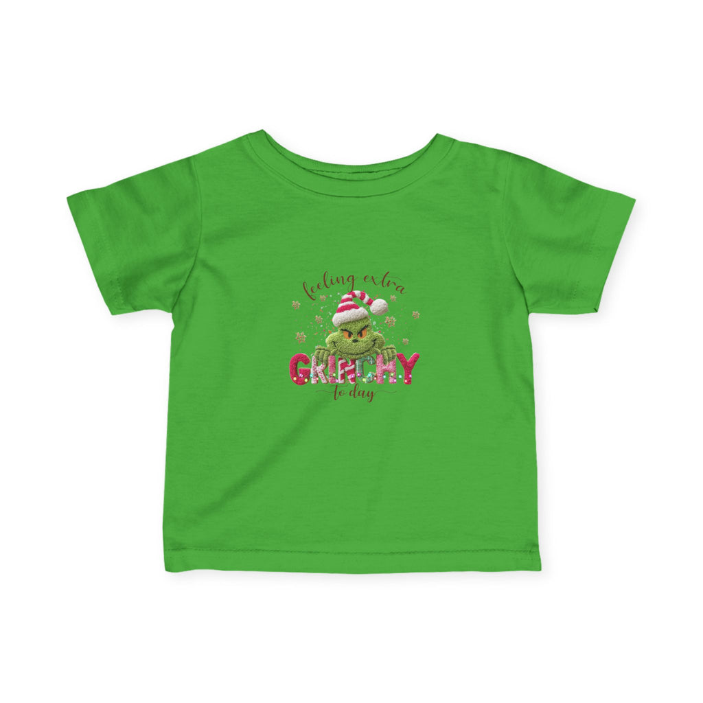 Infant Tee - "Feeling a Little Grinchy Today" Cute Baby Christmas Shirt