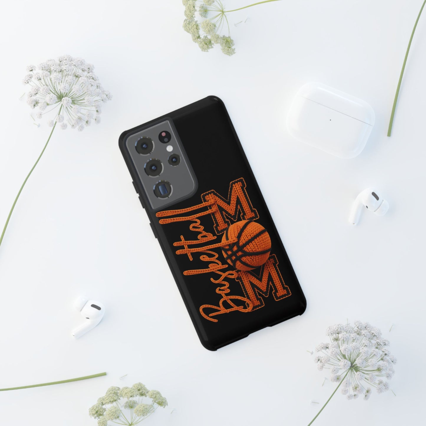 Basketball Mom Phone Case  'Basketball MOM' Protective Hard Cover